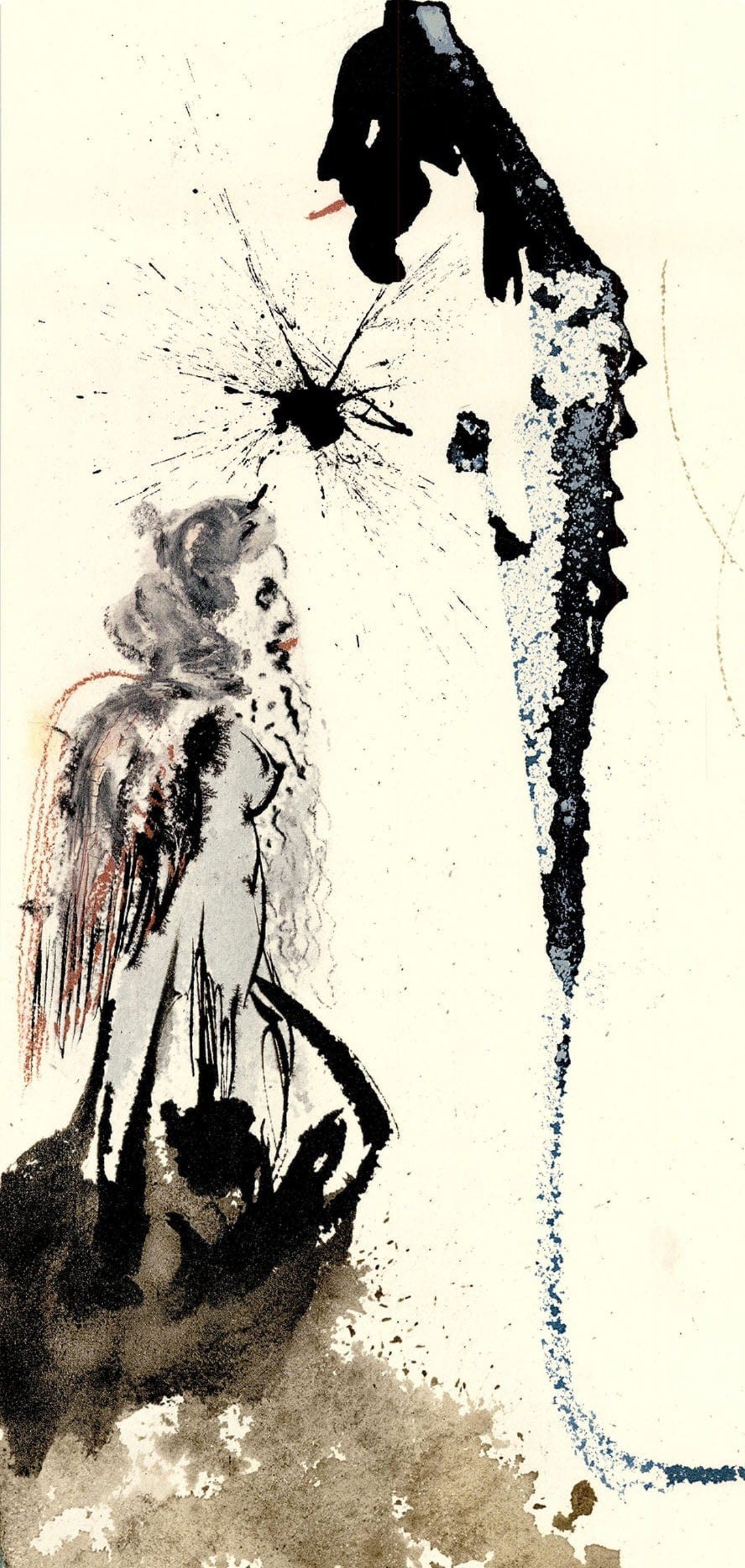 Salvador Dali, Composition (Michler/Löpsinger 1600; Field 69-3), Biblia Sacra, Limited Edition Lithograph