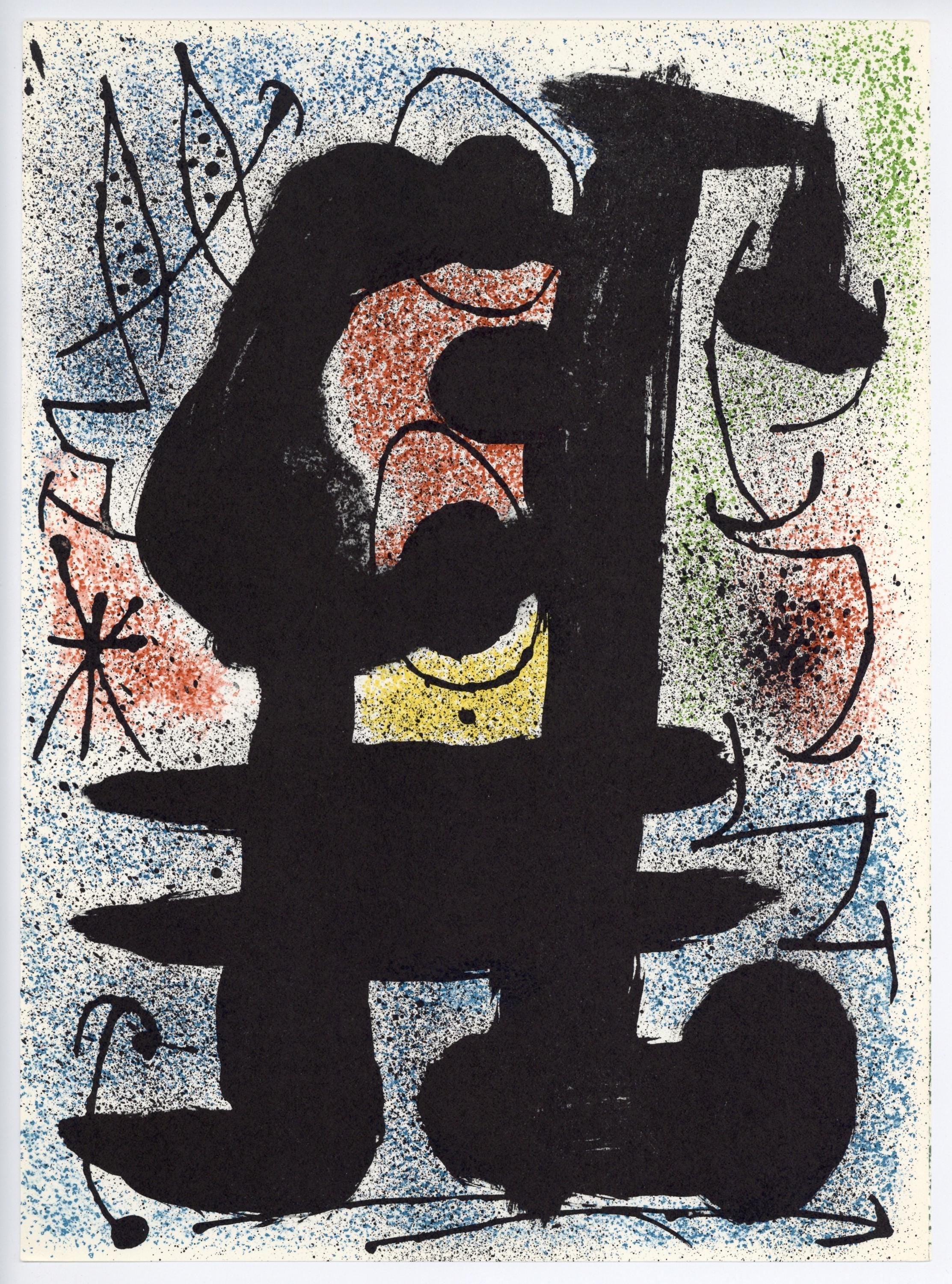 Joan Miró, Composition (Cramer 112; Mourlot 439-442), Derrière le miroir, Limited Edition Lithograph
