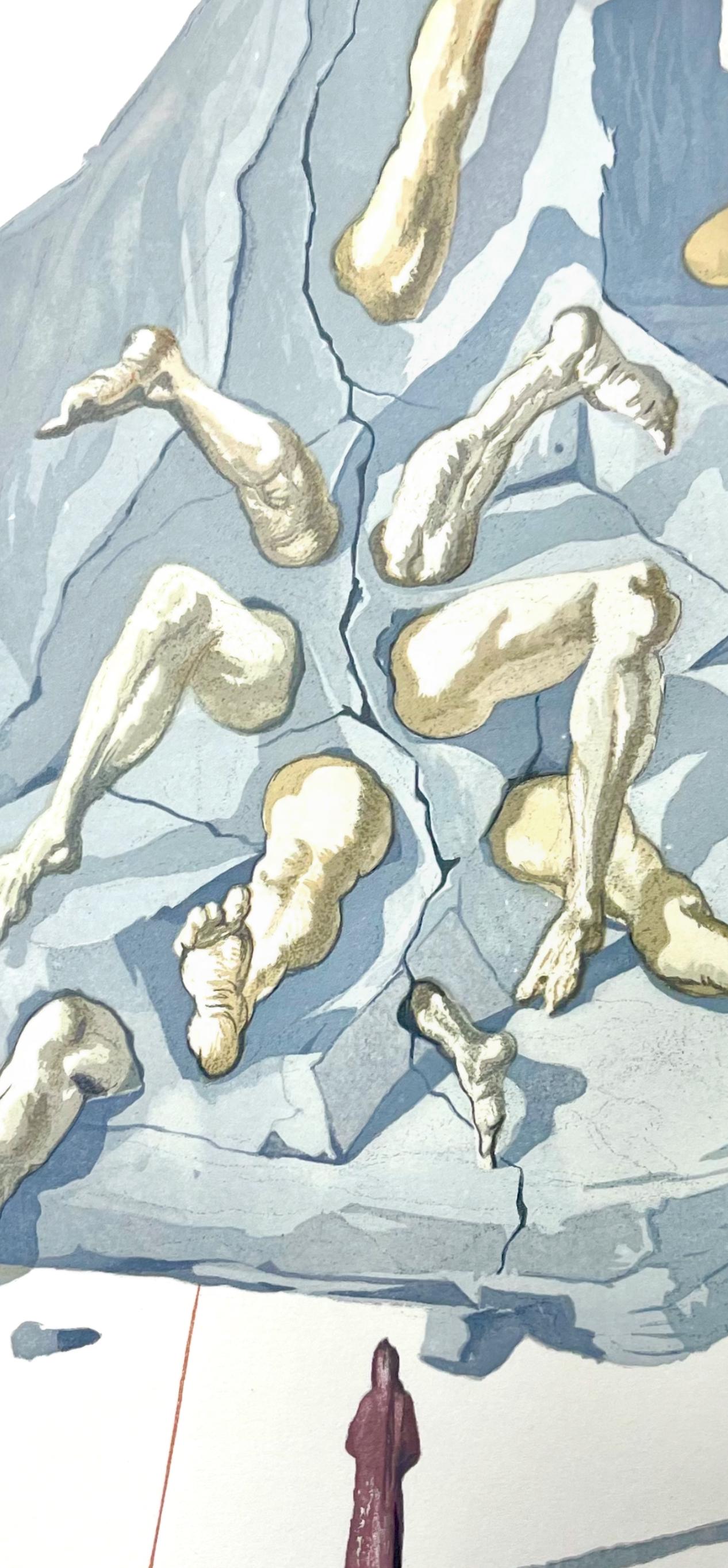 Salvador Dali, Hölle XXVI (Field 189-200; Michler/Löpsinger 1039-1138), Die Göttliche Komödie, Signed, Limited Edition Woodcut