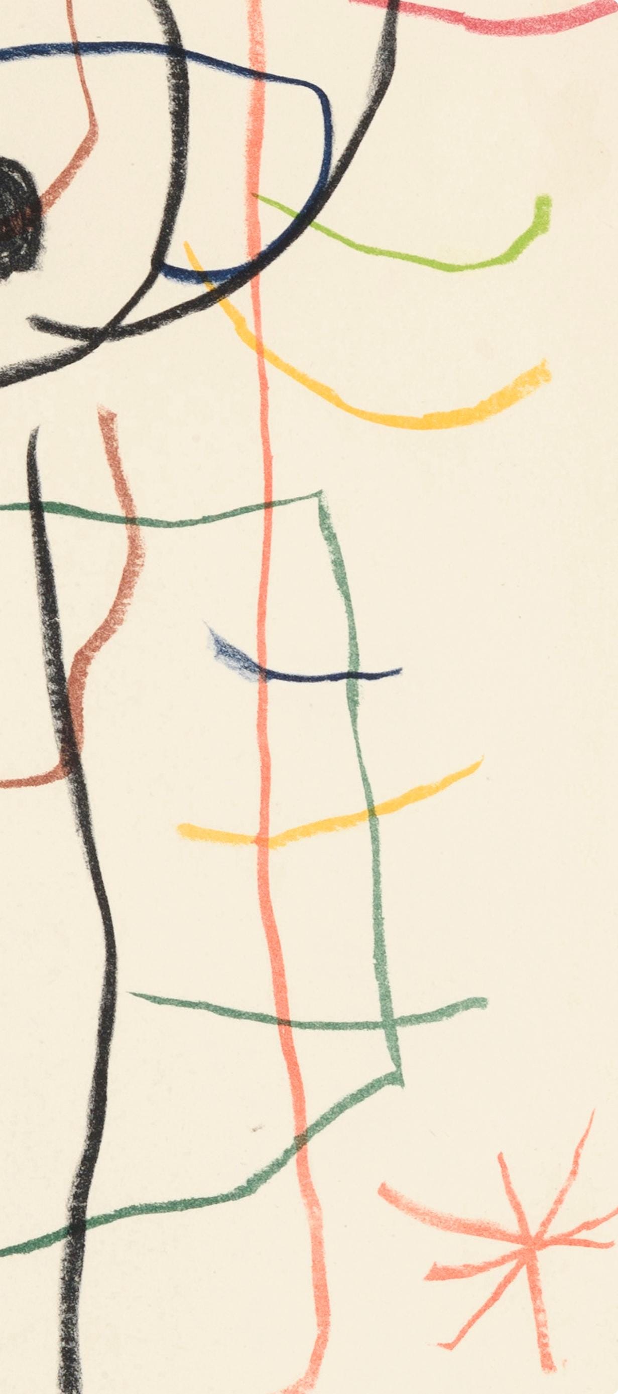 Joan Miró, Composition, Les Peintres mes amis, Limited Edition Lithograph