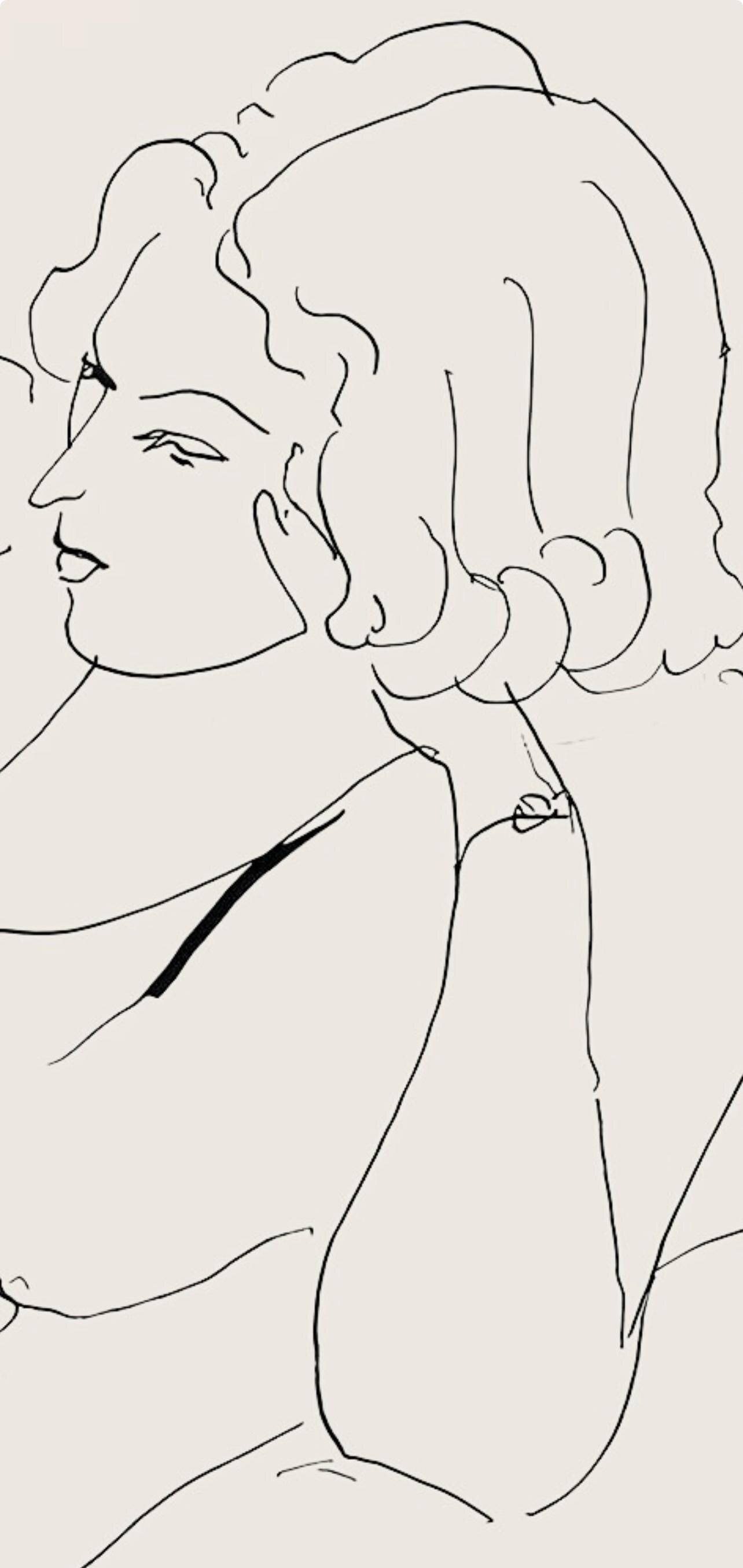 Henri Matisse, Série B, var. 6 (Duthuit 9), Henri Matisse, Dessins, Thèmes et variations, Limited Edition Lithograph