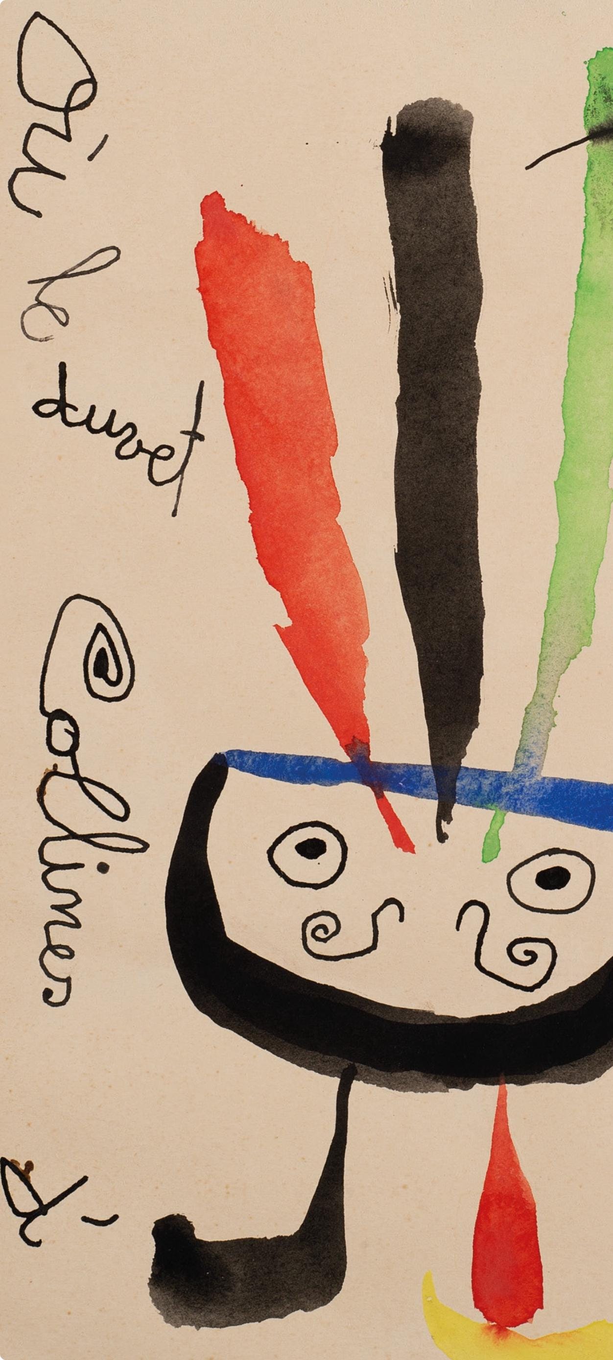 Joan Miró, Composition, XXe siècle, Limited Edition Lithograph
