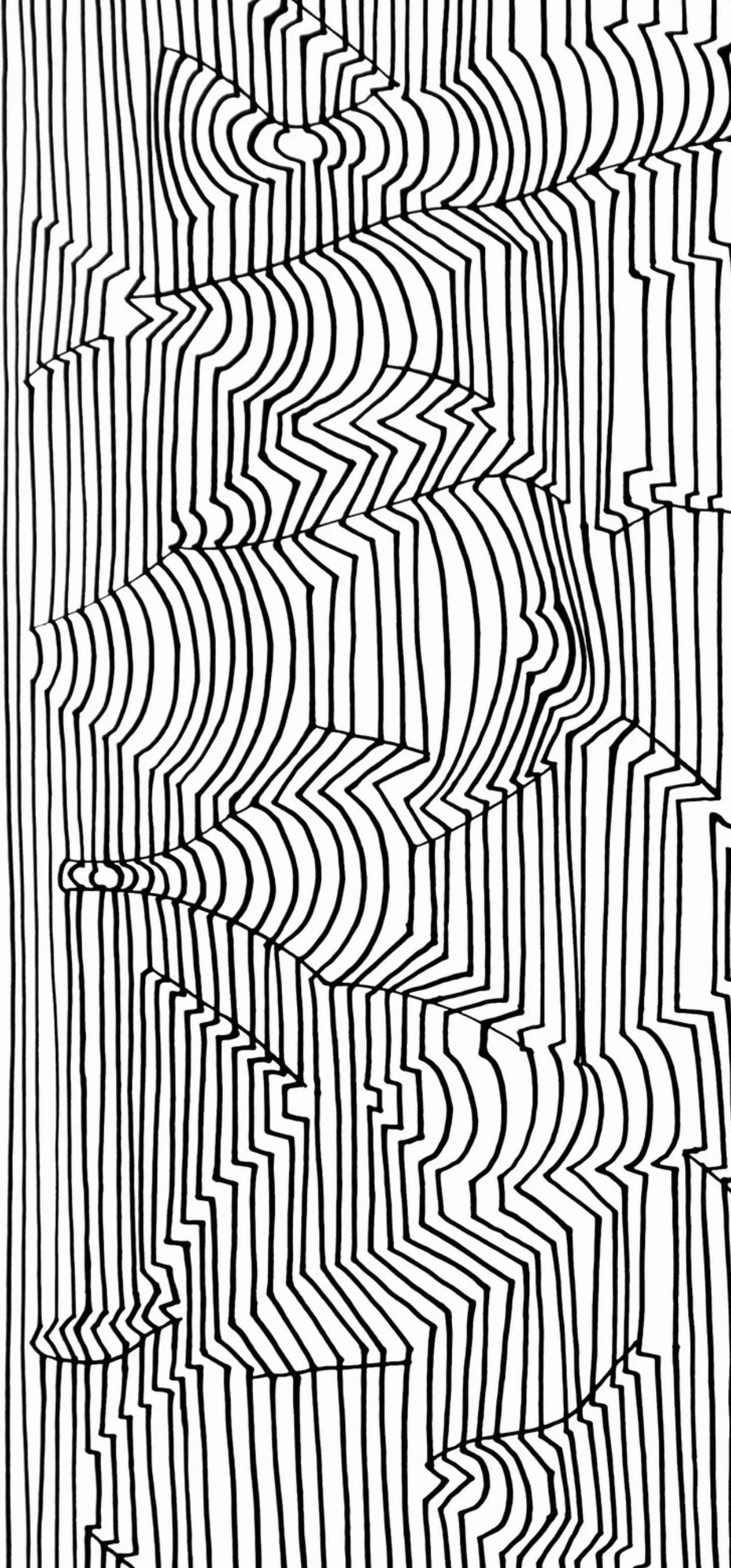 Victor Vasarely, Composition, Ondulatoires, Limited Edition Héliogravure