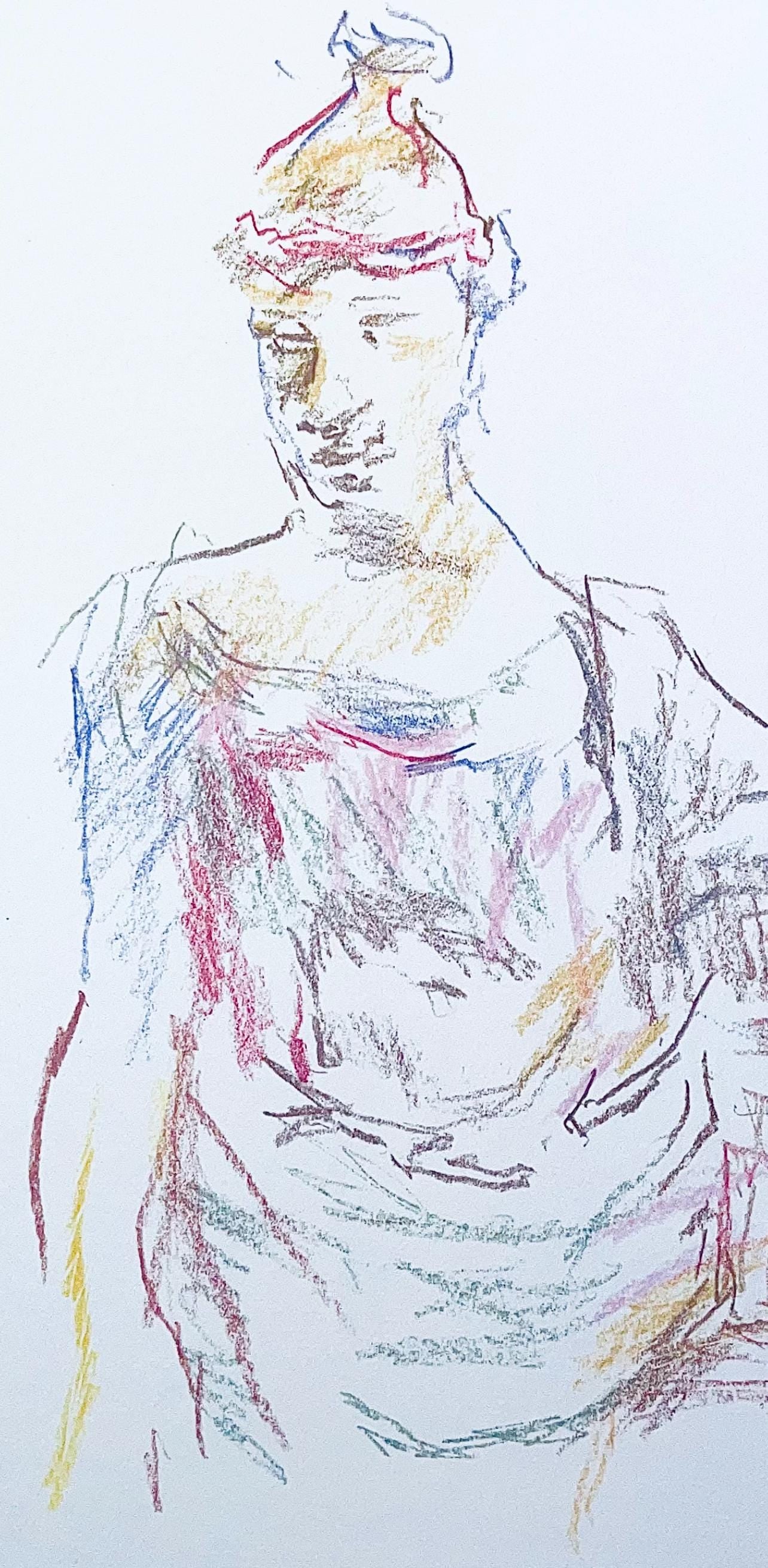 Oskar Kokoschka, Composition, Skizzenbuch der Italienischen Reise 1963, Limited Edition Lithograph
