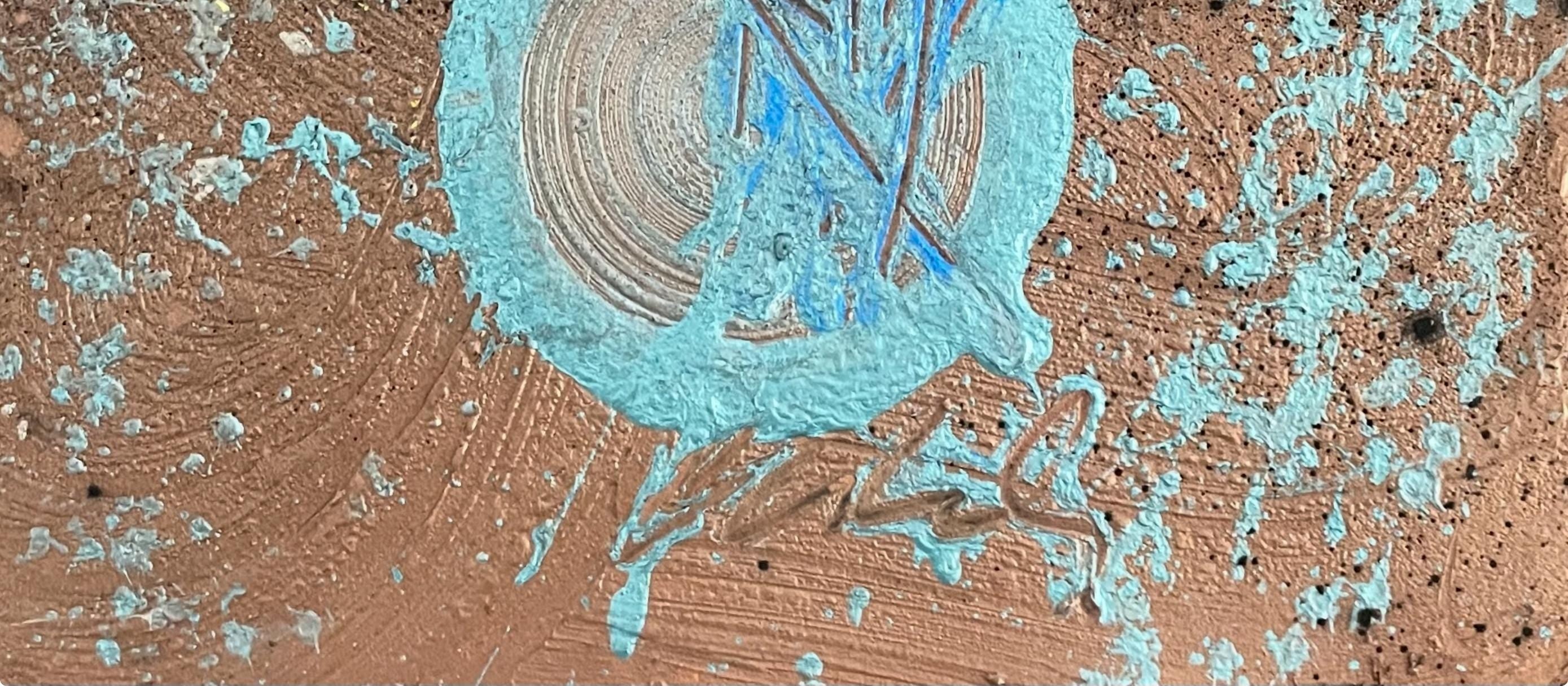 Dale Chihuly, Steel Blue, Ikebana Series, Original Painting