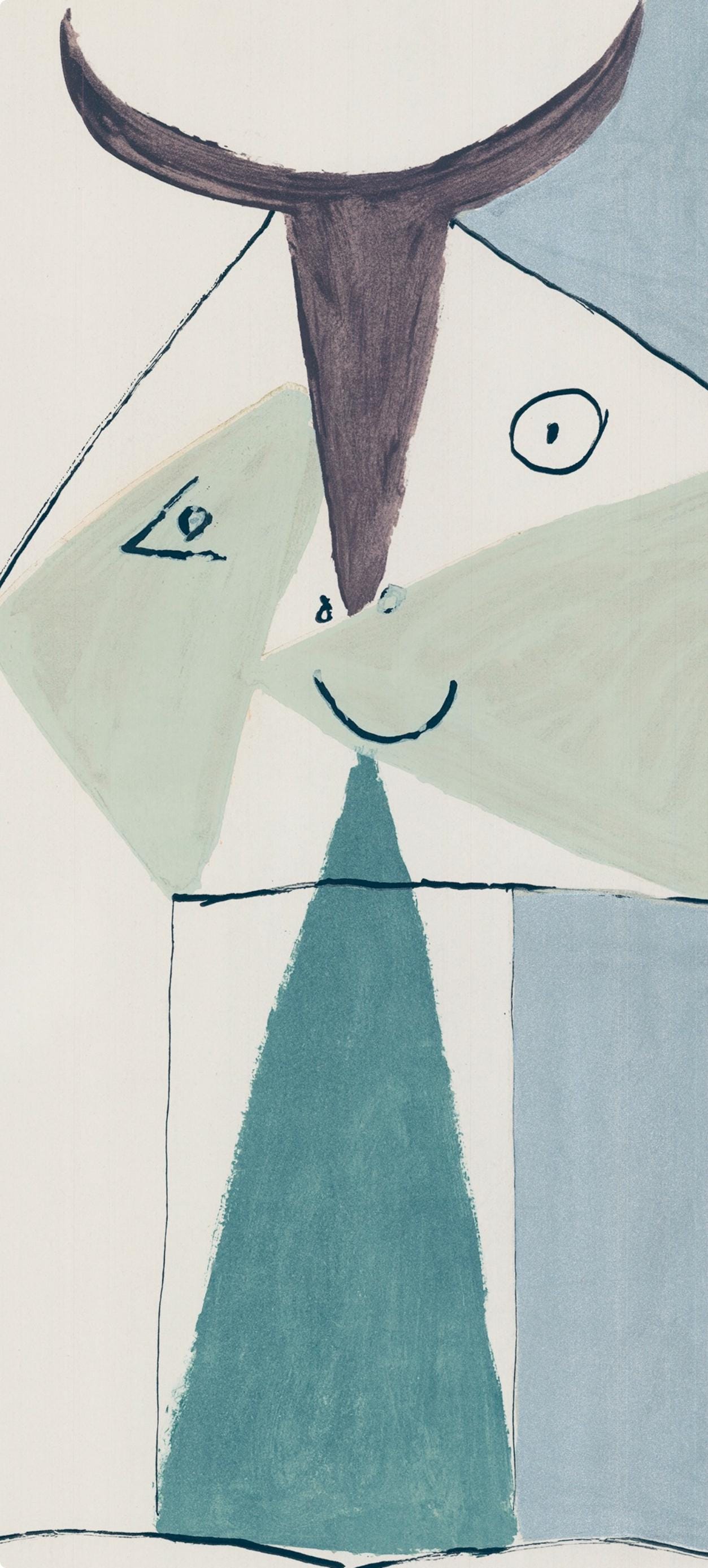 Pablo Picasso, Composition, Faunes et Flore d'Antibes, Limited Edition Lithograph