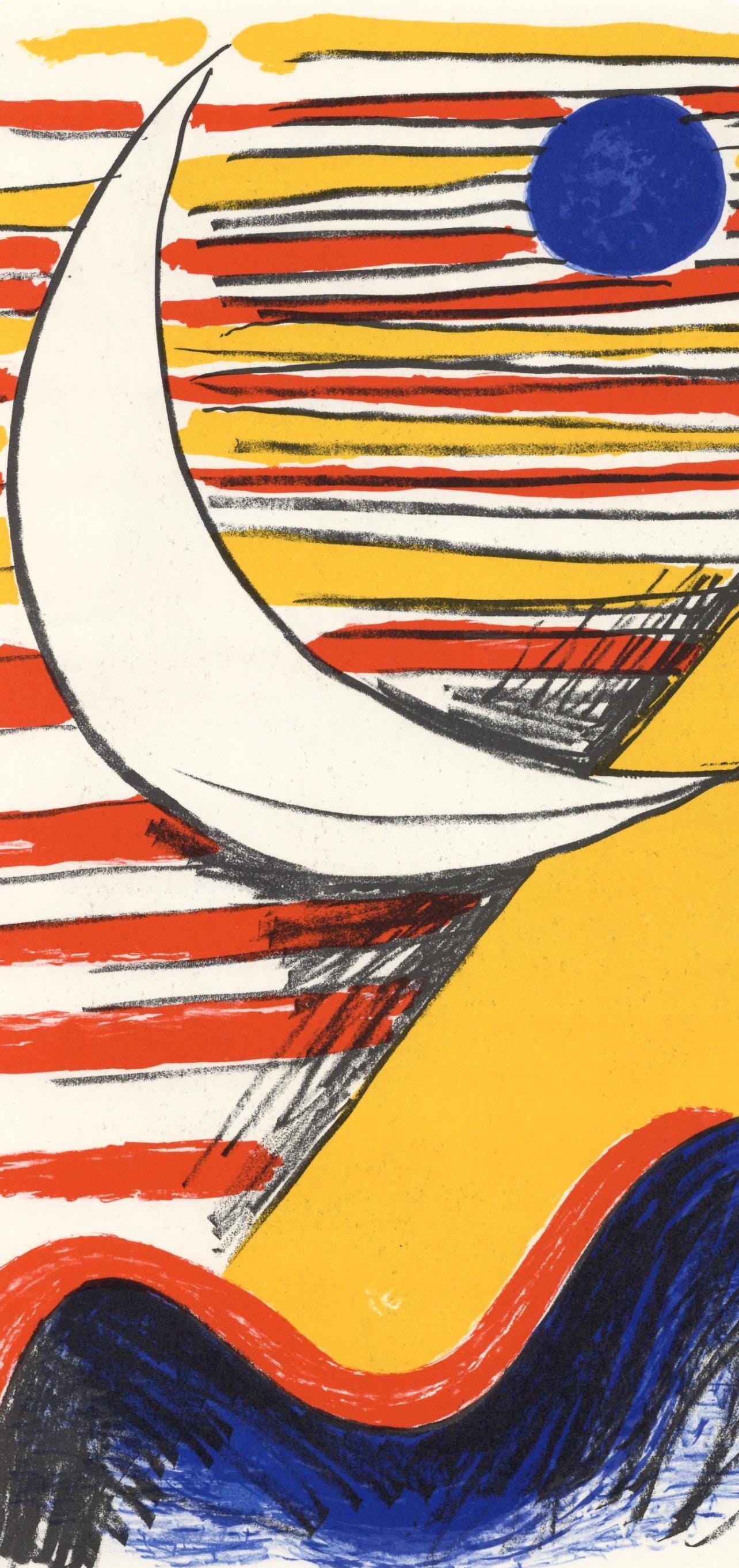 Alexander Calder, Composition, Derrière le miroir, Limited Edition Lithograph