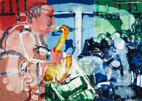 Romare Bearden, Bopping at the Birdland (Gelburd/Rosenberg 70-77), Jazz Series, Limited Edition Lithograph