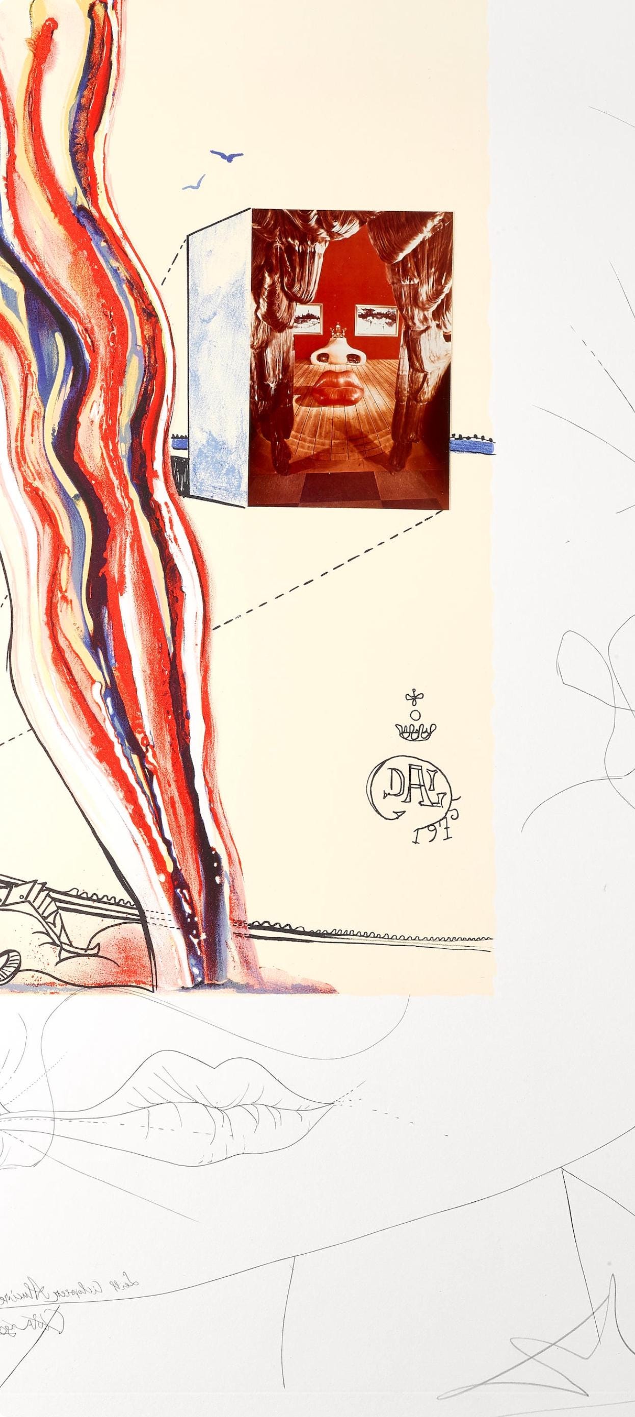 Salvador Dalí, Télévision liquide et gazeuse (M/L 822-831; Field 75-13), Imaginations et Objets du Futur, Limited Edition Lithograph