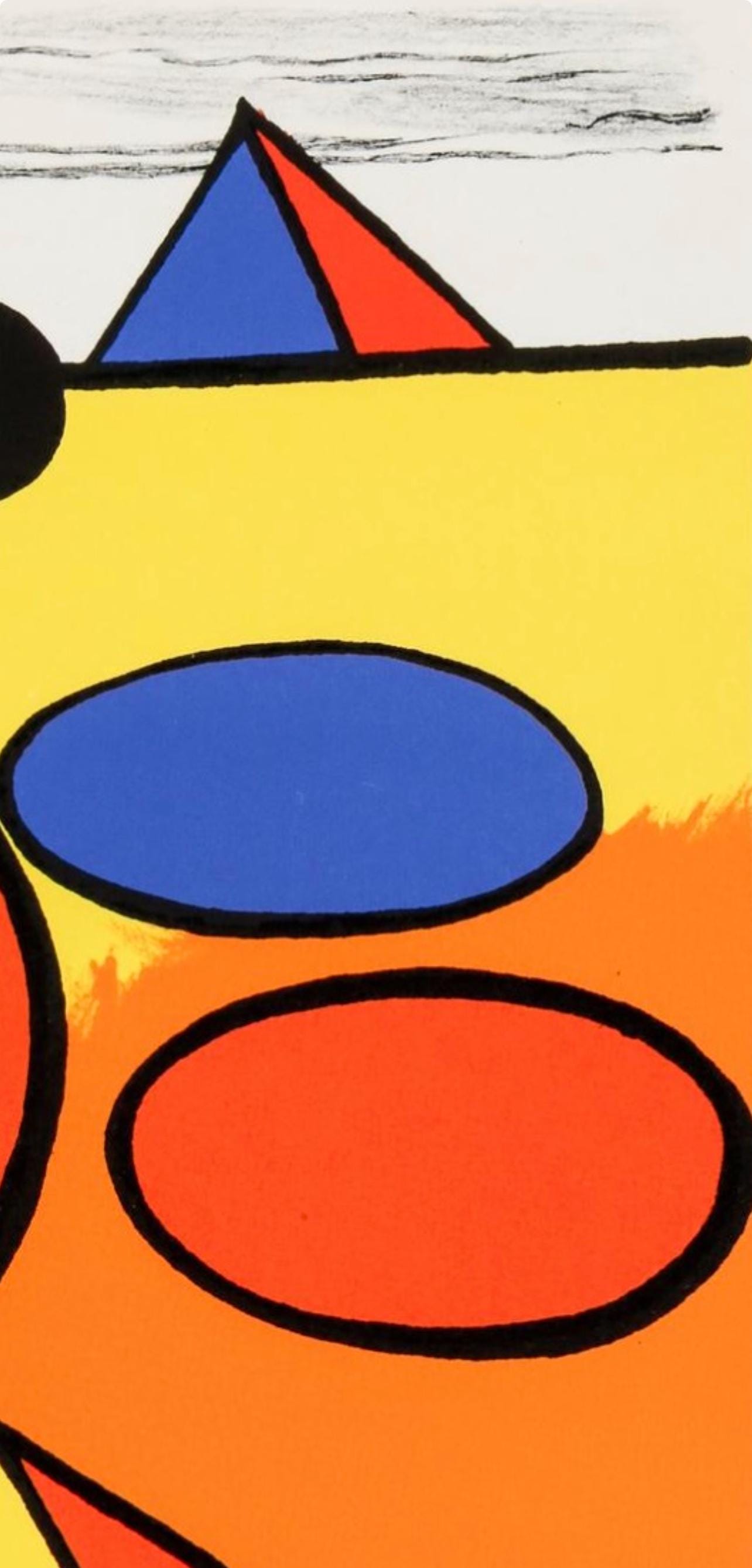 Alexander Calder, Composition, San Lazzaro et ses Amis, XXe Siècle, Limited Edition Lithograph