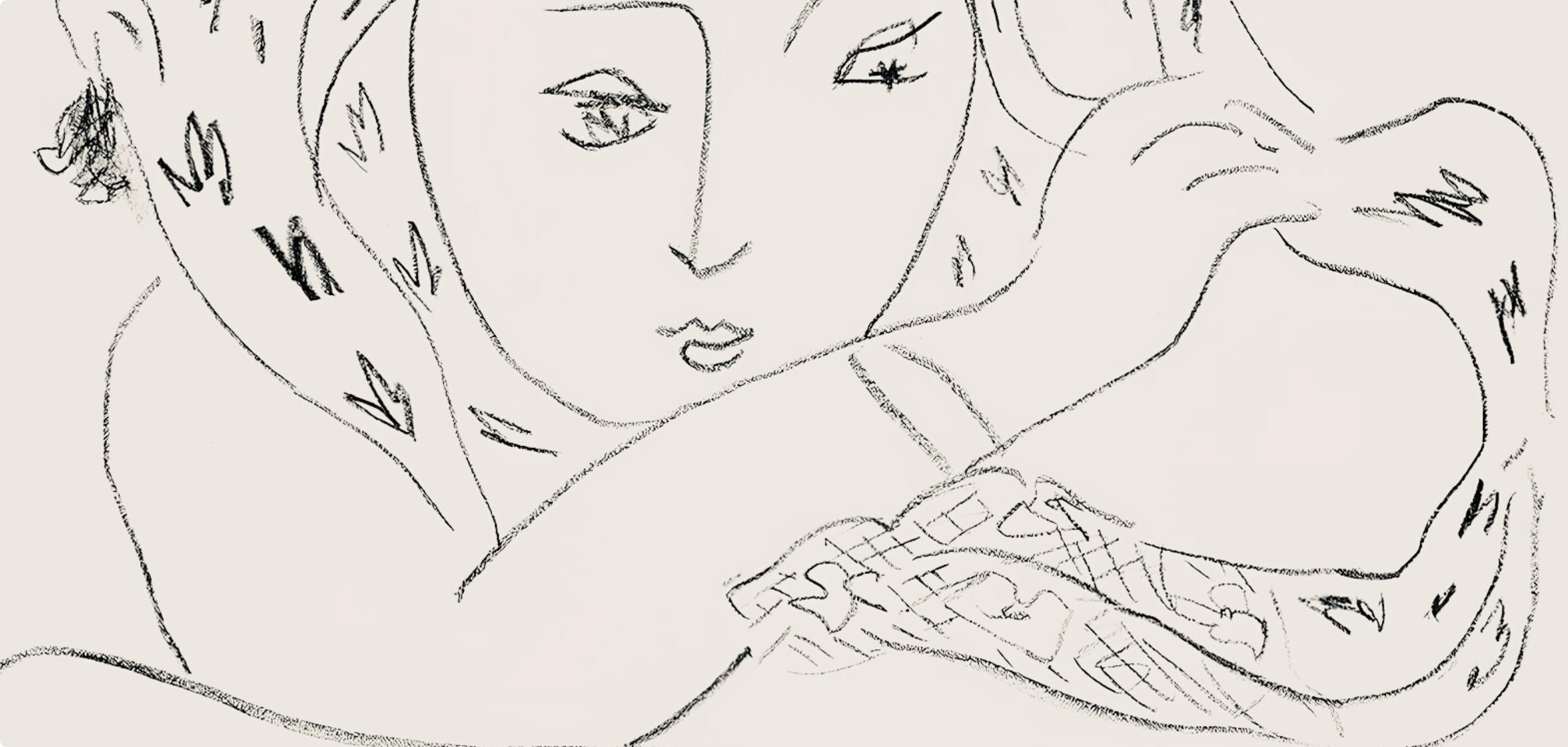 Henri Matisse, Série L, var. 7 (Duthuit 9), Henri Matisse, Dessins, Thèmes et variations, Limited Edition Lithograph