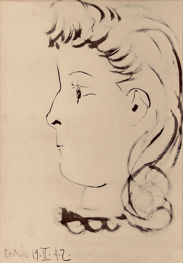 Pablo Picasso, Composition, Carnet de dessins de Picasso, Cahiers d’Art, Limited Edition Lithograph