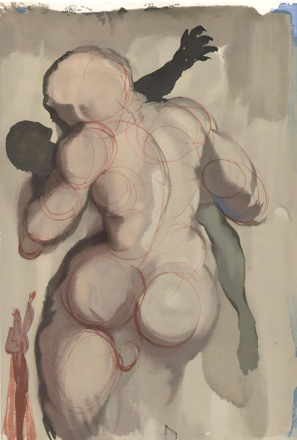 Salvador Dali, The Neglectful Meets Violent Death (Michler/Löpsinger 1039-1138; Field 189-200), La Divine Comédie, Limited Edition Woodcut