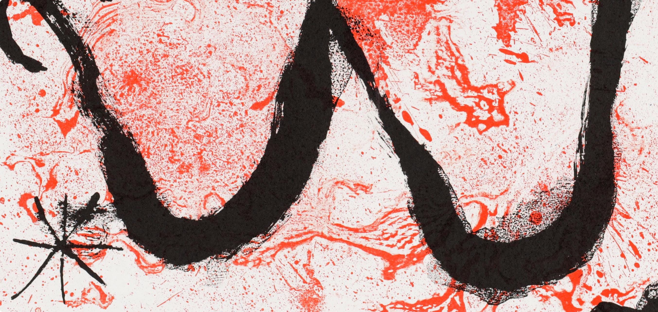 Joan Miró, Composition (Cramer 83; Mourlot 340-347), Derrière le miroir, Limited Edition Lithograph