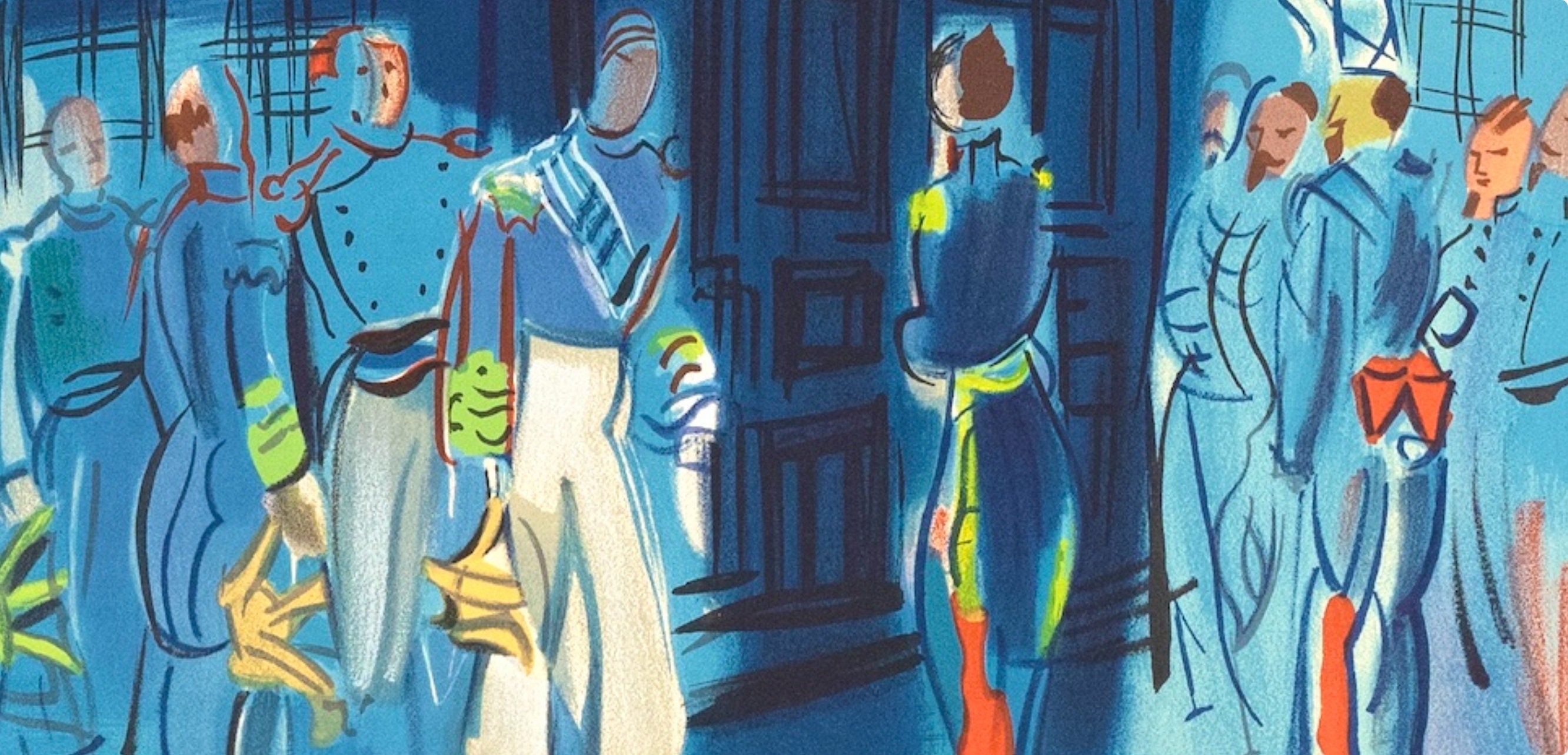 Raoul Dufy, Réception d'un amiral anglais sur un bateau francais, Raoul Dufy, Collection Pierre Lévy, Limited Edition Lithograph