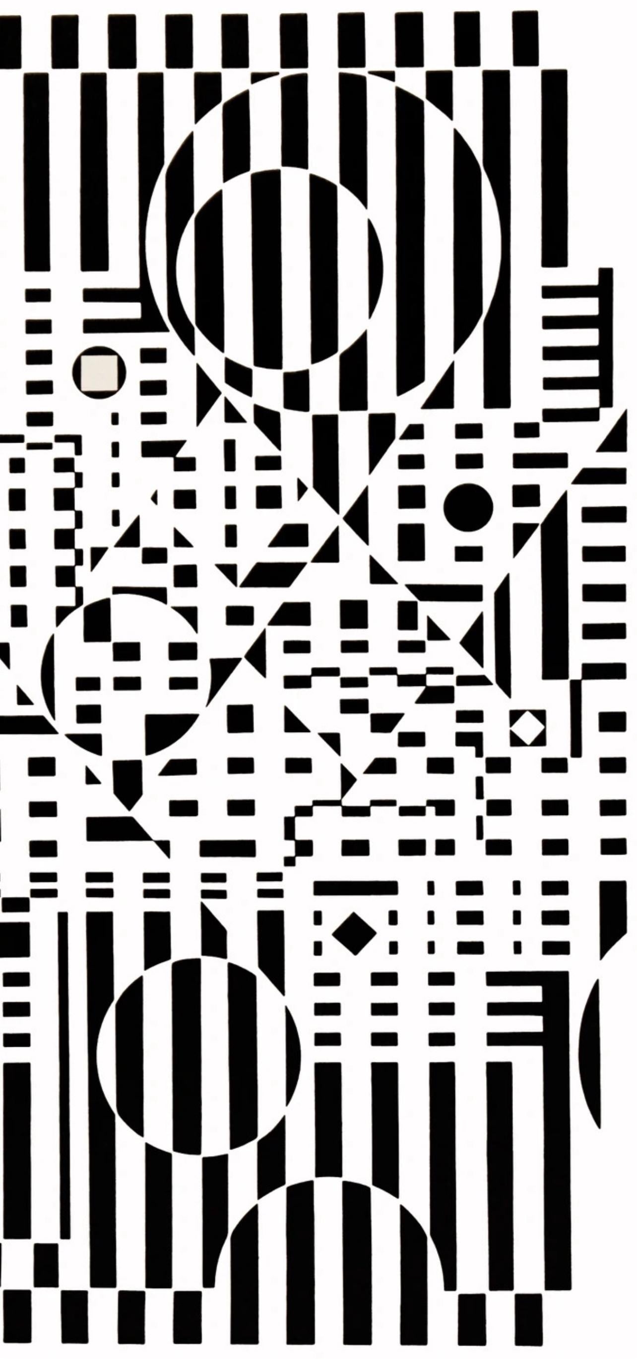 Victor Vasarely, Composition, Croisées, Limited Edition Héliogravure