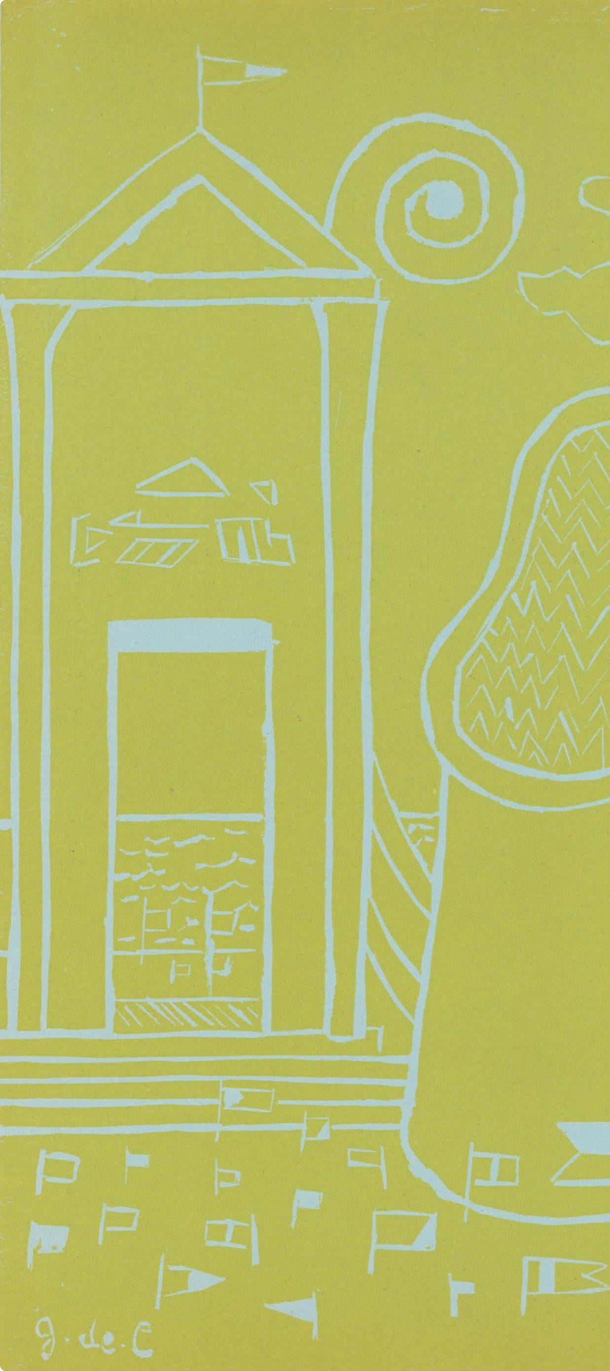 Giorgio De Chirico, Composition, XXe siècle, Limited Edition Linocut
