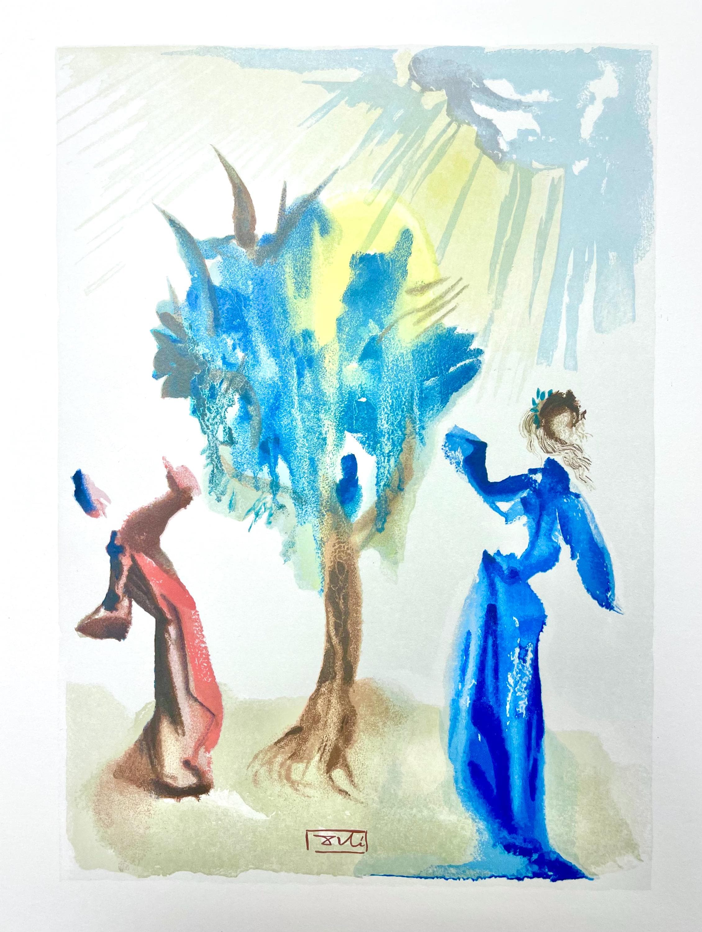 Salvador Dali, Fegefeuer XXIV (Field 189-200; Michler/Löpsinger 1039-1138), Die Göttliche Komödie, Signed, Limited Edition Woodcut
