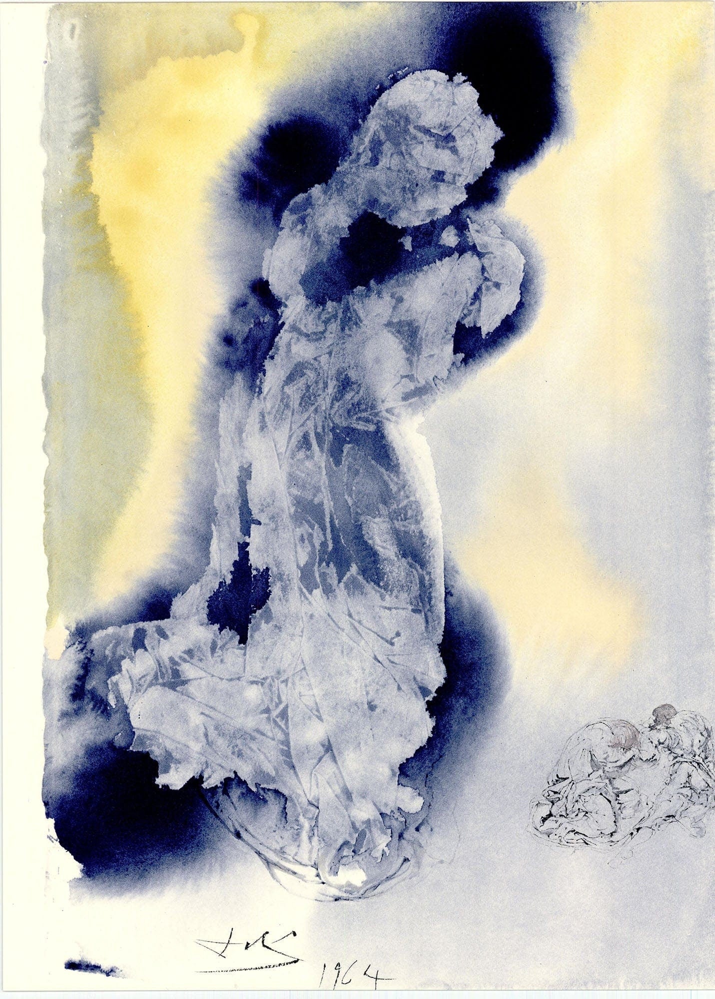 Salvador Dali, Composition (Michler/Löpsinger 1600; Field 69-3), Biblia Sacra, Limited Edition Lithograph