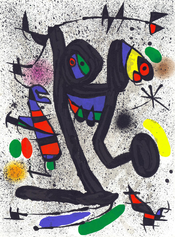 Joan Miró, Composition (Cramer 145; Mourlot, 738-740), Derrière le miroir, Limited Edition Lithograph