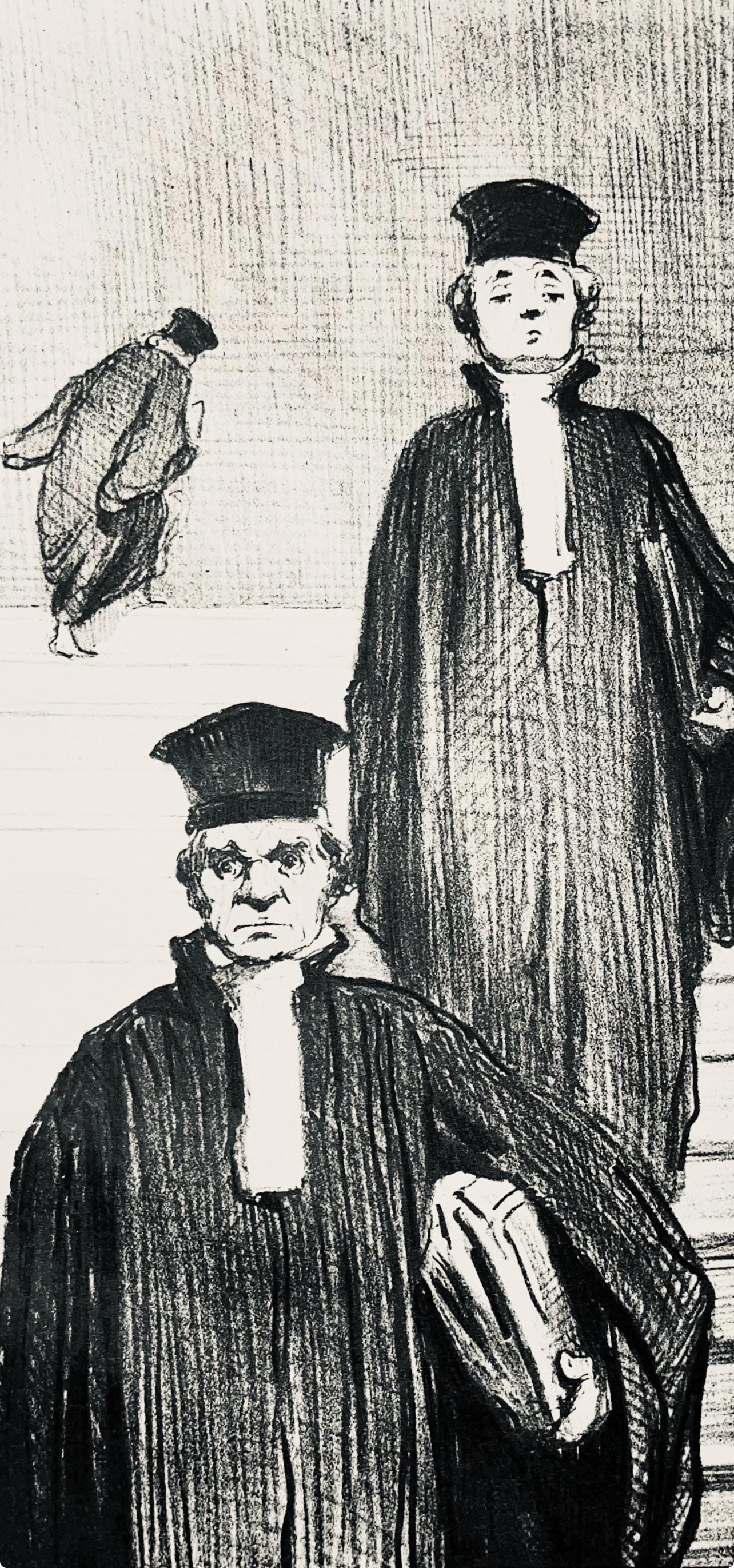 Honoré Daumier, Composition, Honoré Daumier, Law and Justice, Limited Edition Lithograph