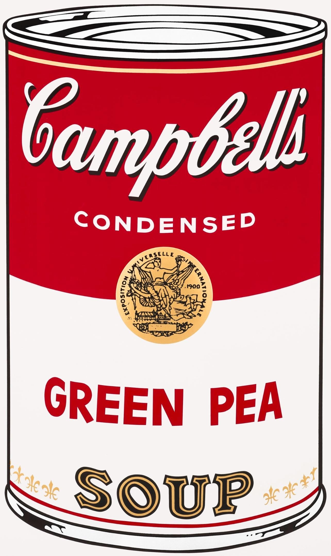 Andy Warhol, Campbell’s Soup, Green Pea, Official Edition, Sunday B. Morning, Silkscreen