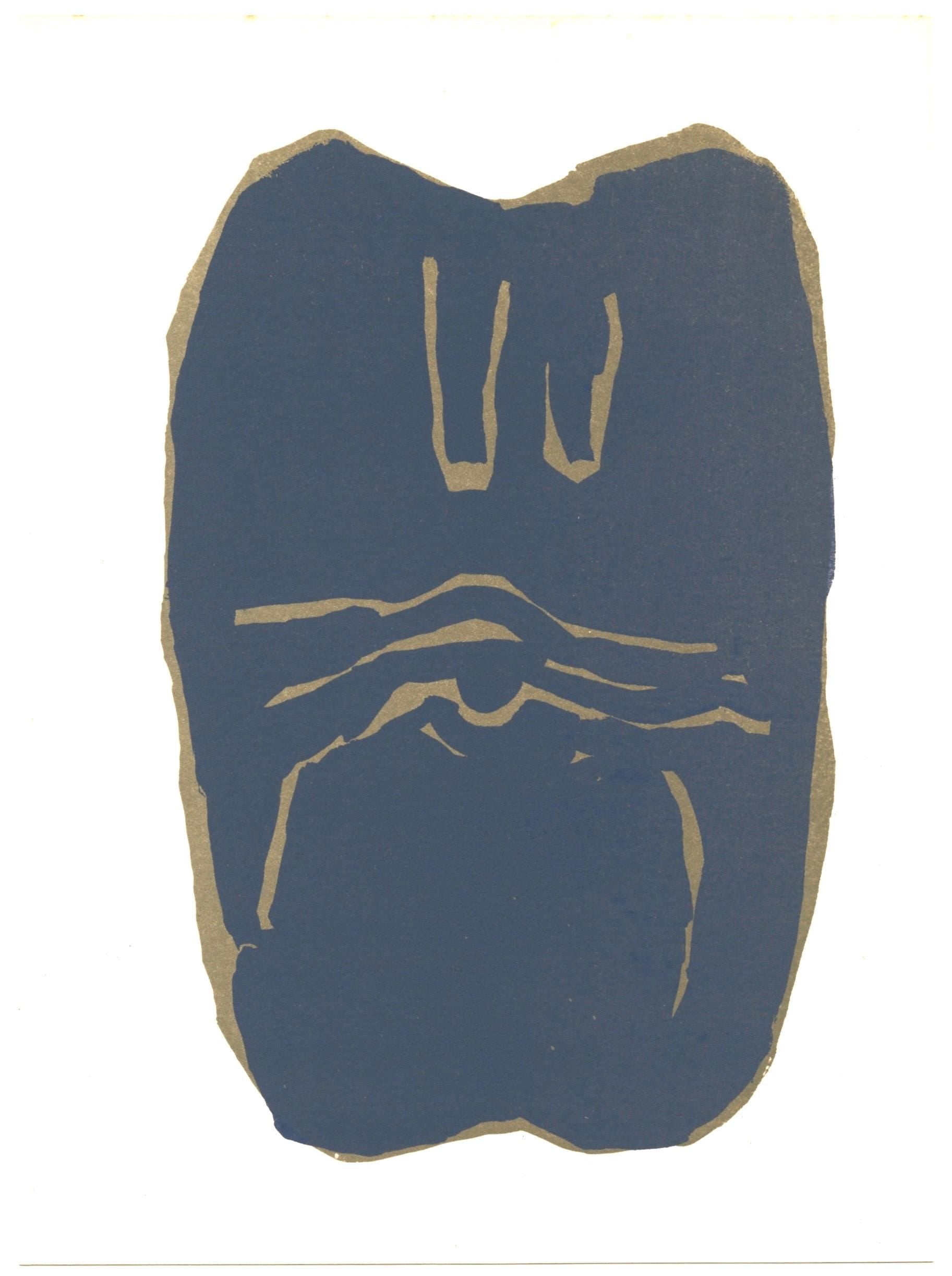 Raoul Ubac, Composition, Derrière le miroir, Limited Edition Lithograph