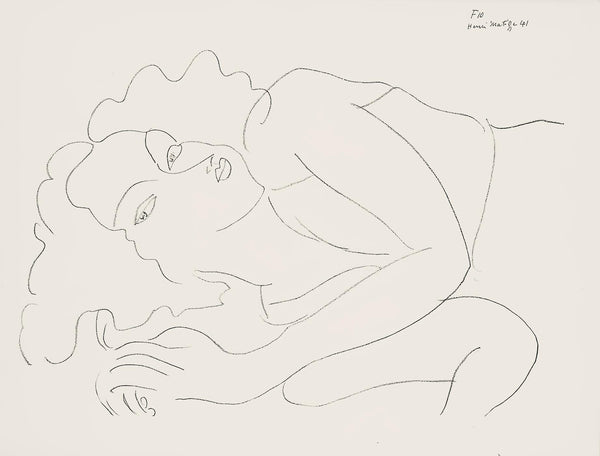 Henri Matisse, Série F, var. 10 (Duthuit 9), Henri Matisse, Dessins, Thèmes et variations, Limited Edition Lithograph