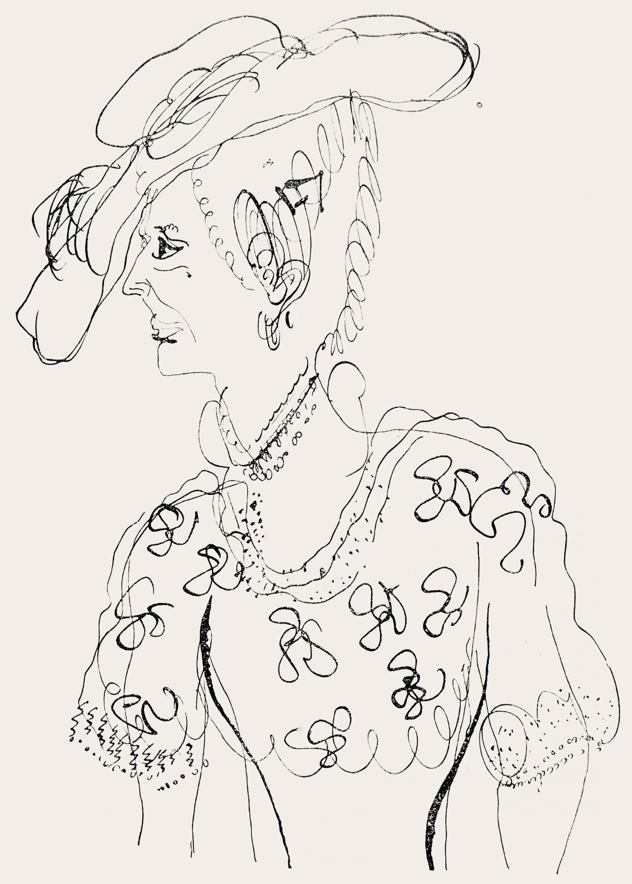 Marc Chagall, Composition, Suite Provinciale avec 92 dessins inédits de Marc Chagall, Limited Edition Lithograph