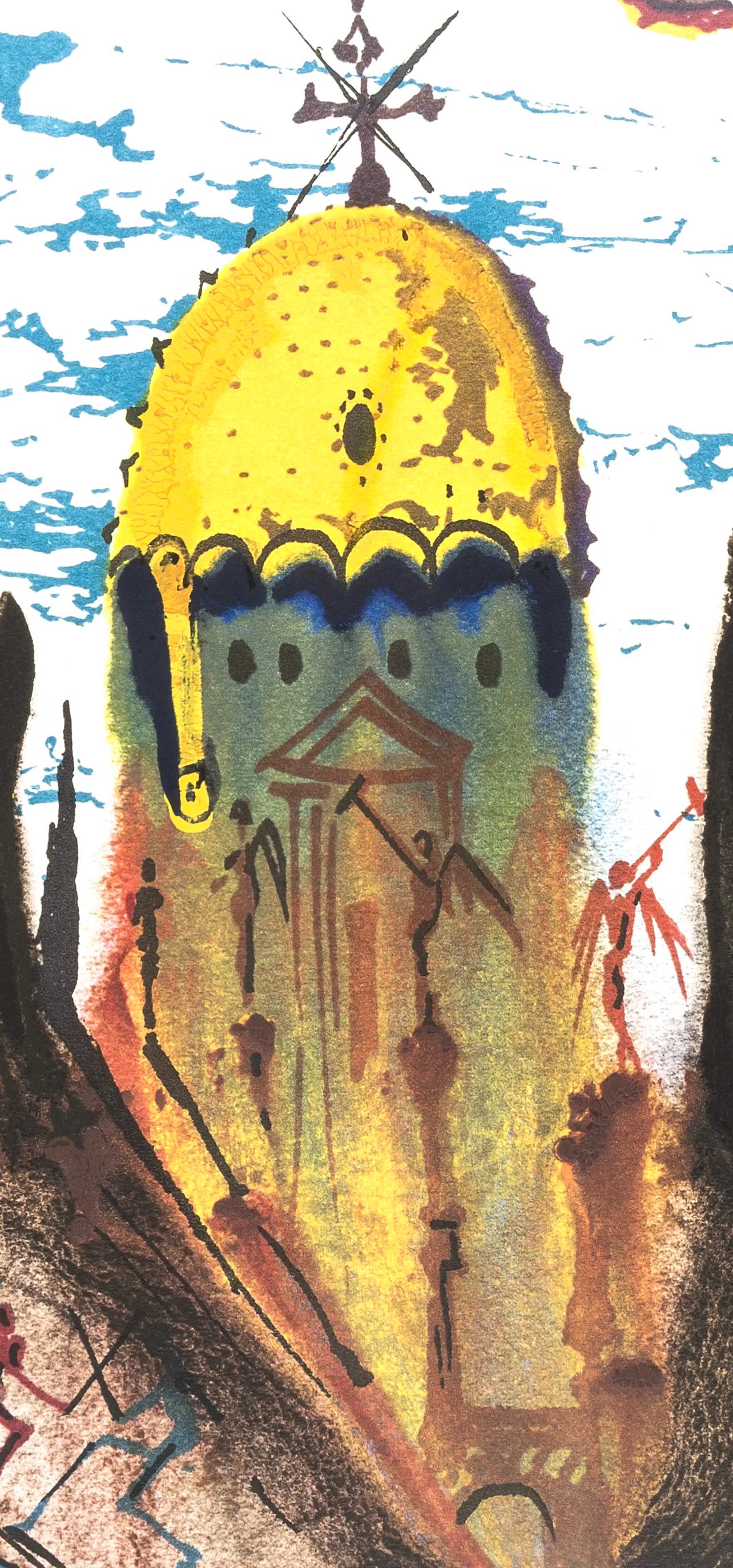 Salvador Dali, Composition (Michler/Löpsinger 1601), Romeo e Giulietta, Limited Edition Lithograph and Silkscreen