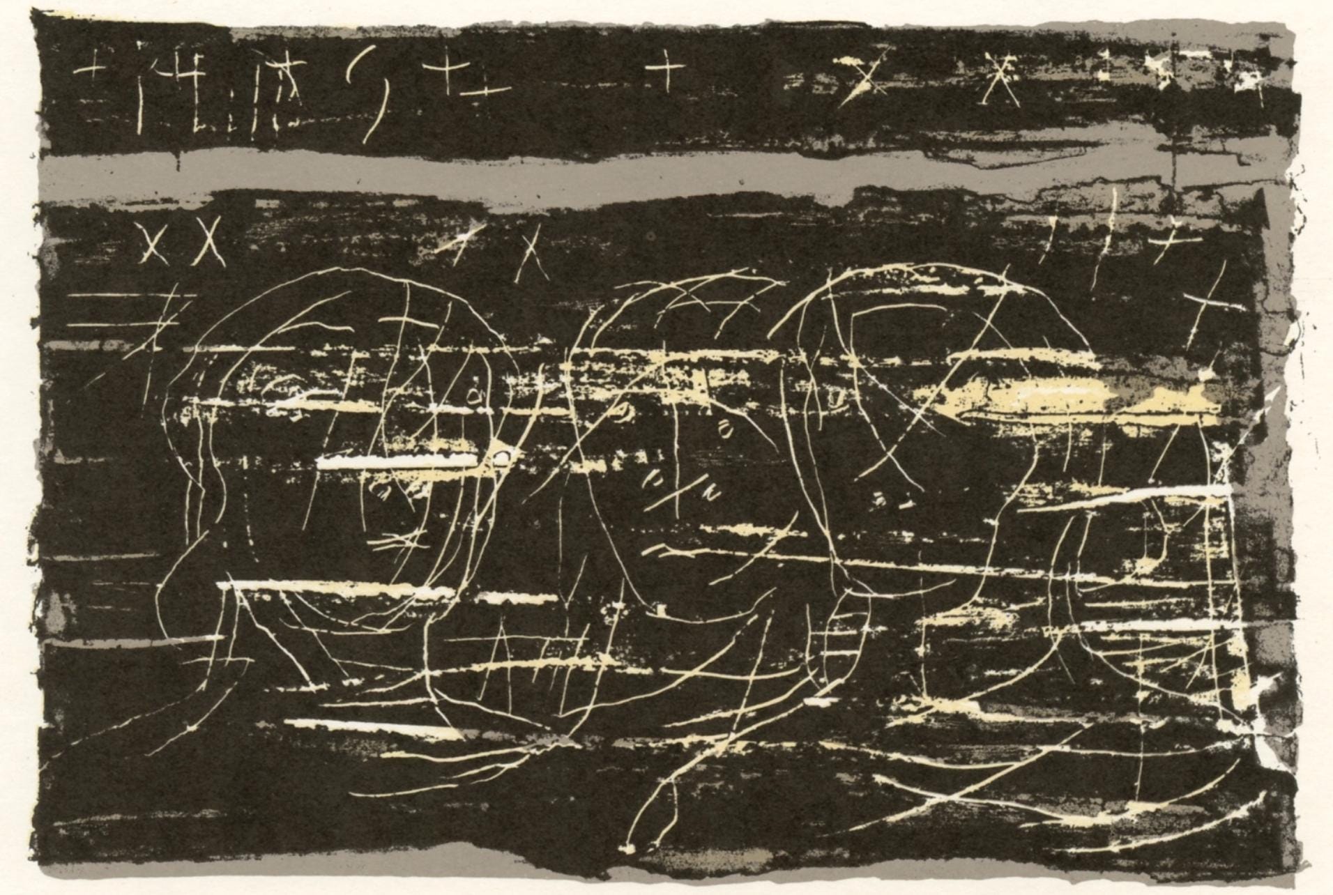 Henry Moore, Composition, Ediciones Polígrafa, Redfern Gallery, Limited Edition Lithograph