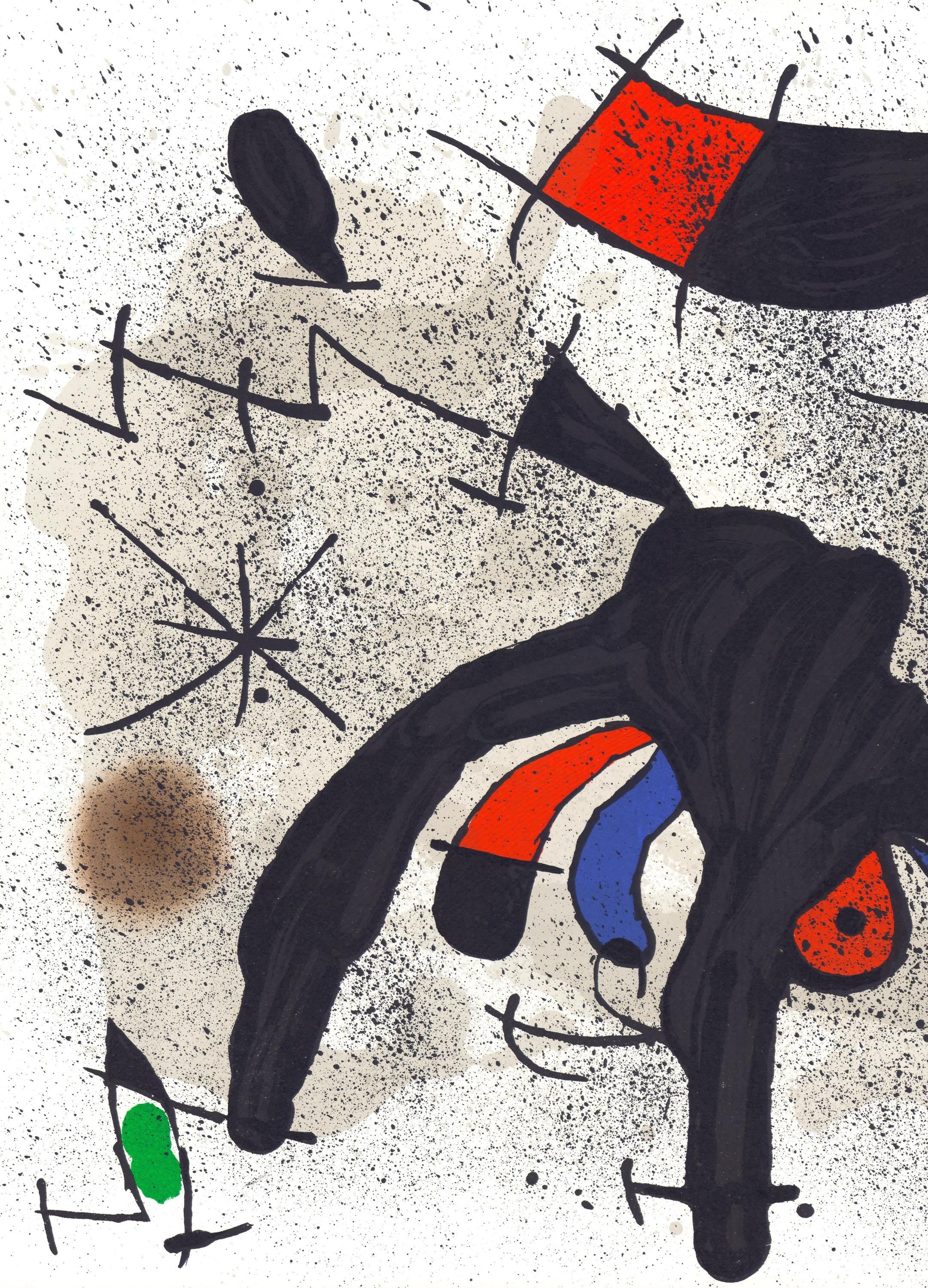 Joan Miró, Composition (Cramer 145; Mourlot, 738-740), Derrière le miroir, Limited Edition Lithograph