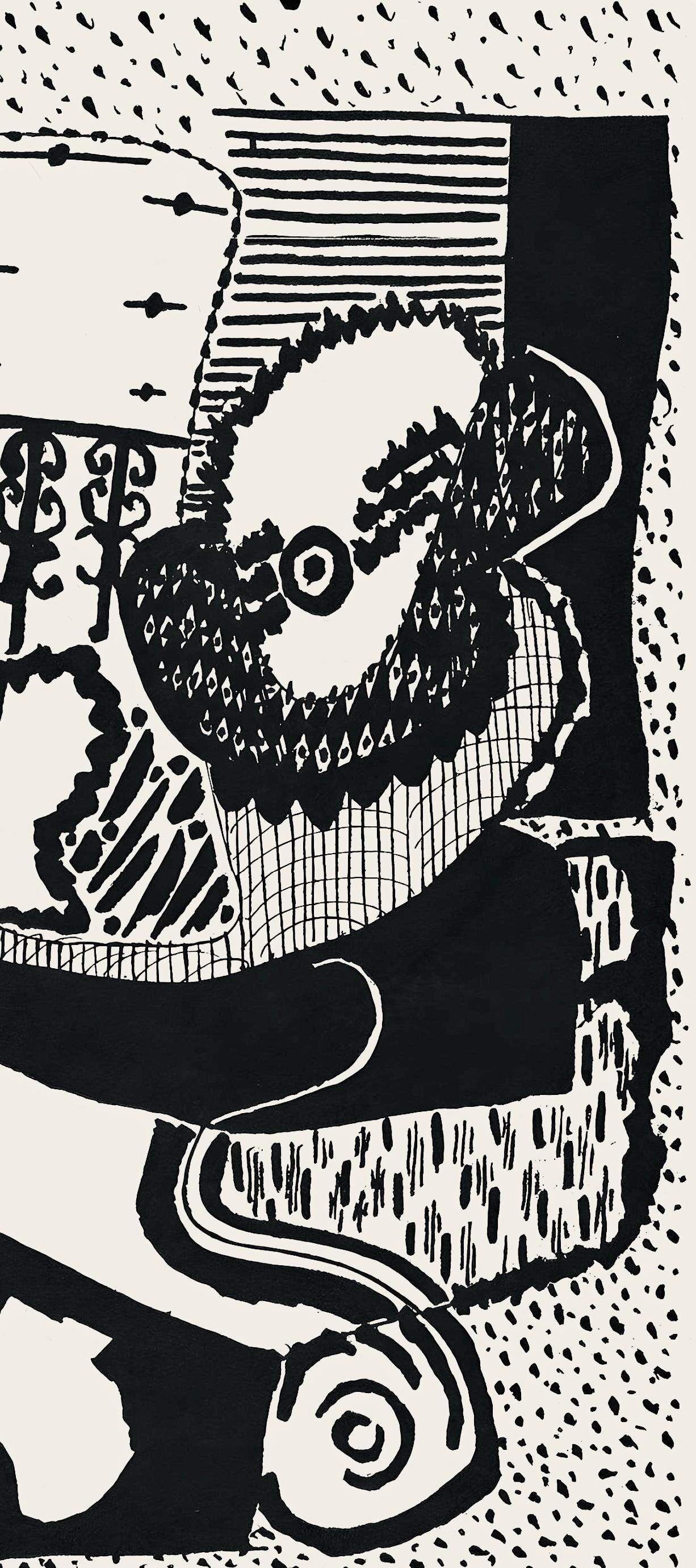 Pablo Picasso, Composition (Monod 10485), Hélène chez Archive de Illustrations de Pablo Picasso, Limited Edition Woodcut