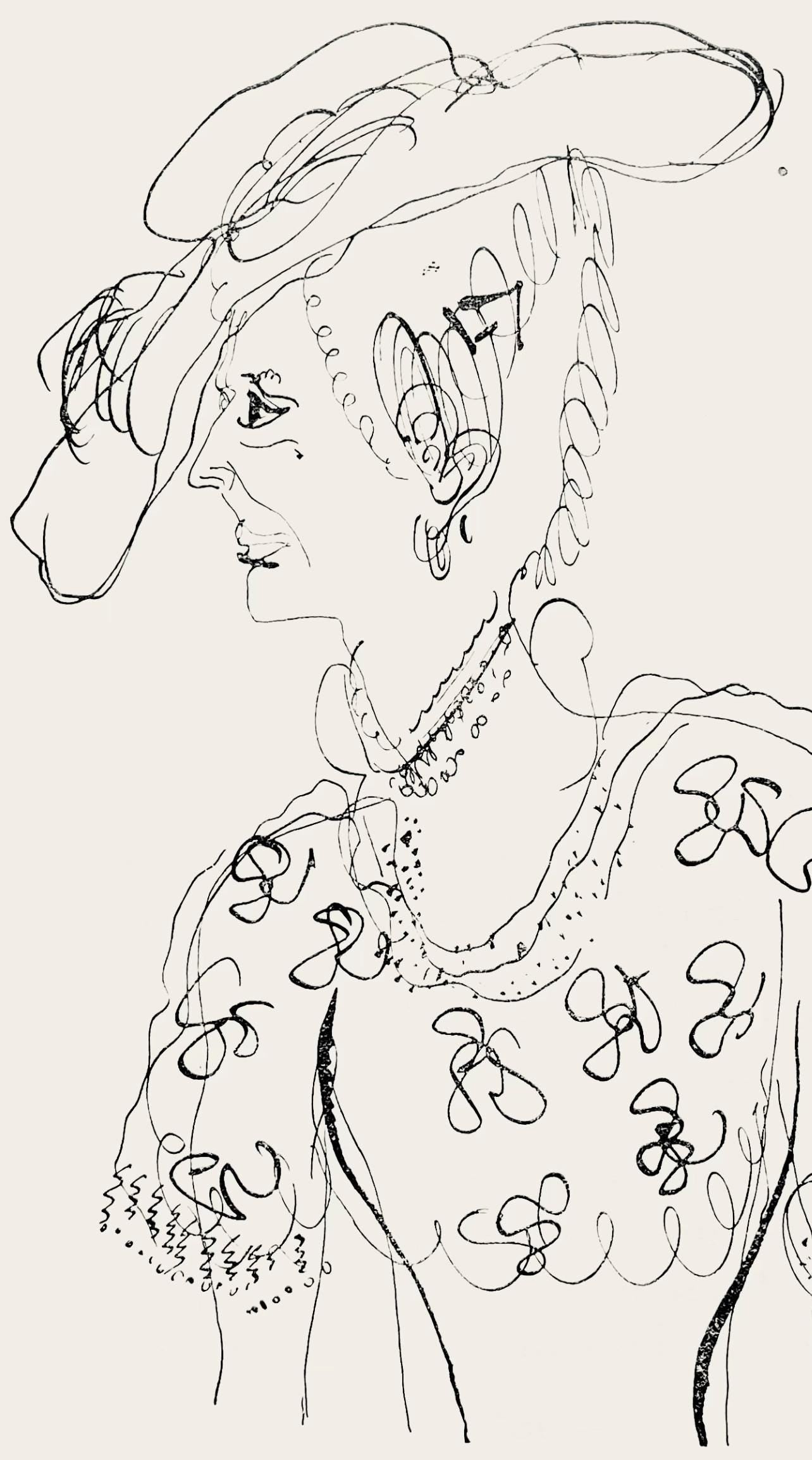 Marc Chagall, Composition, Suite Provinciale avec 92 dessins inédits de Marc Chagall, Limited Edition Lithograph