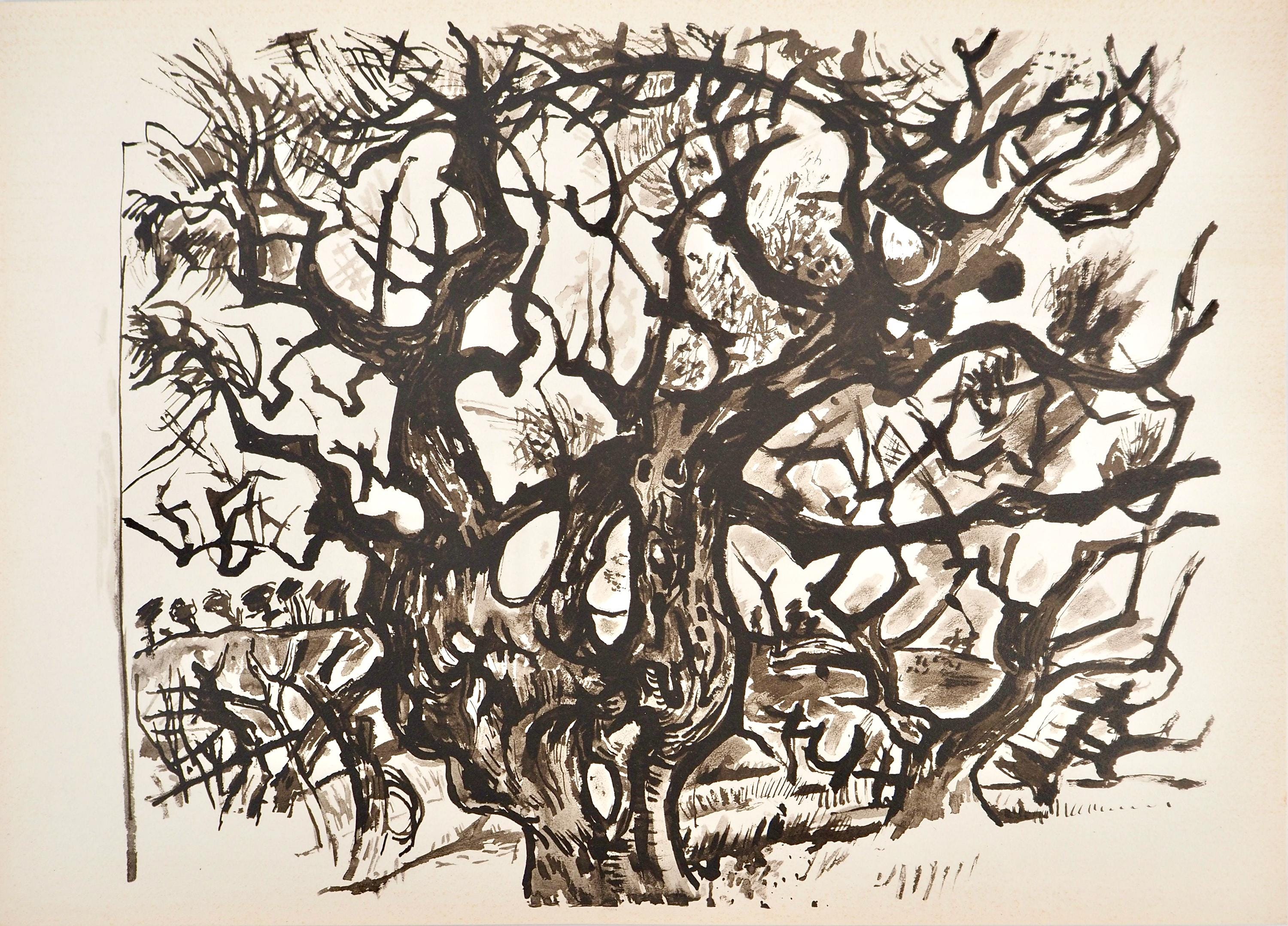 Édouard Pignon, Composition, Arbres et Voiles, Limited Edition Lithograph