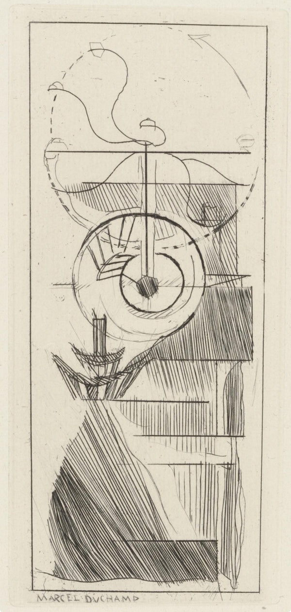 Marcel Duchamp, Composition, Du cubisme, Limited Edition Etching