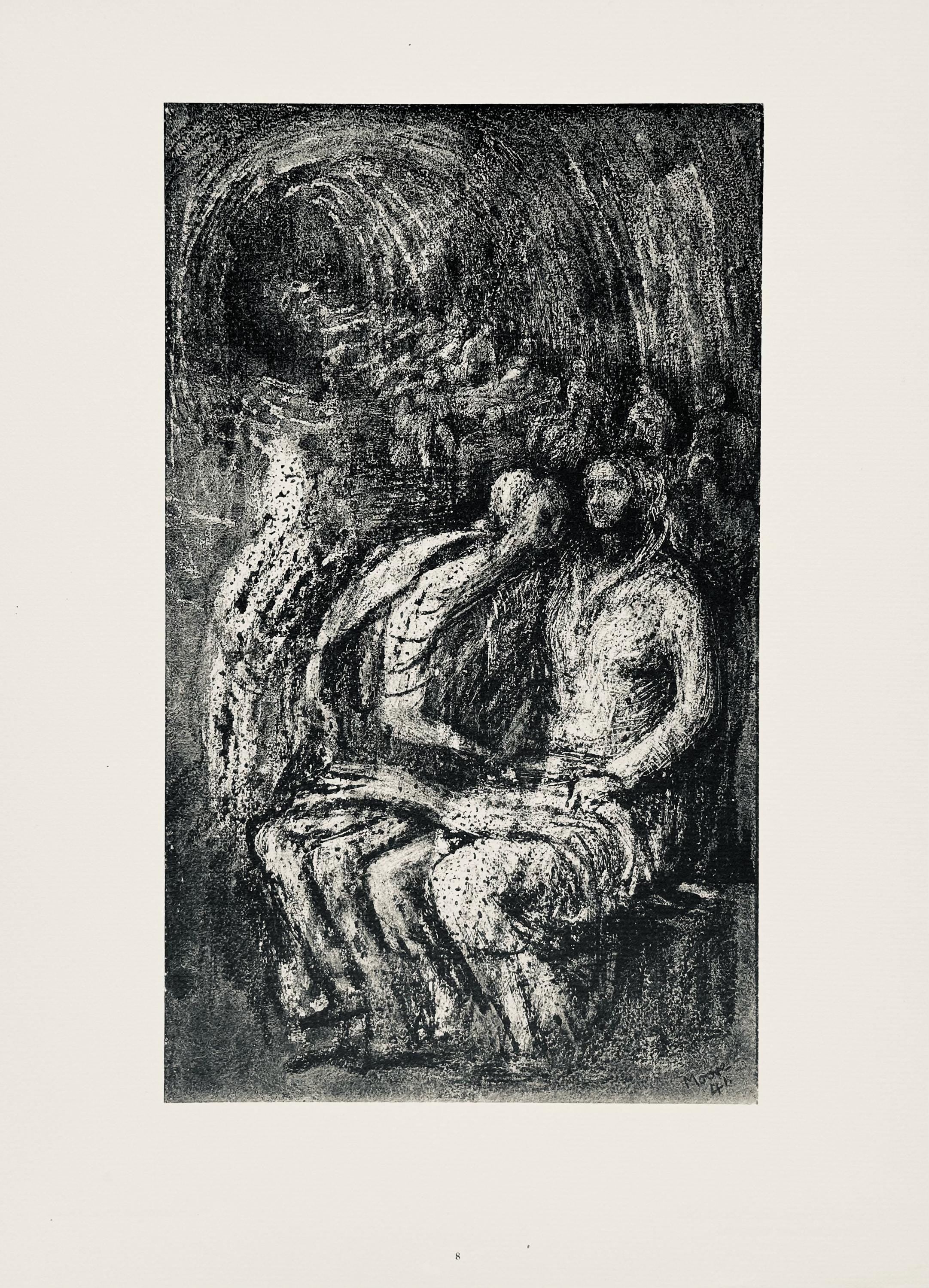 Henry Moore, Study for Northampton Madonna, The Drawings of Henry Moore, Limited Edition Lithograph