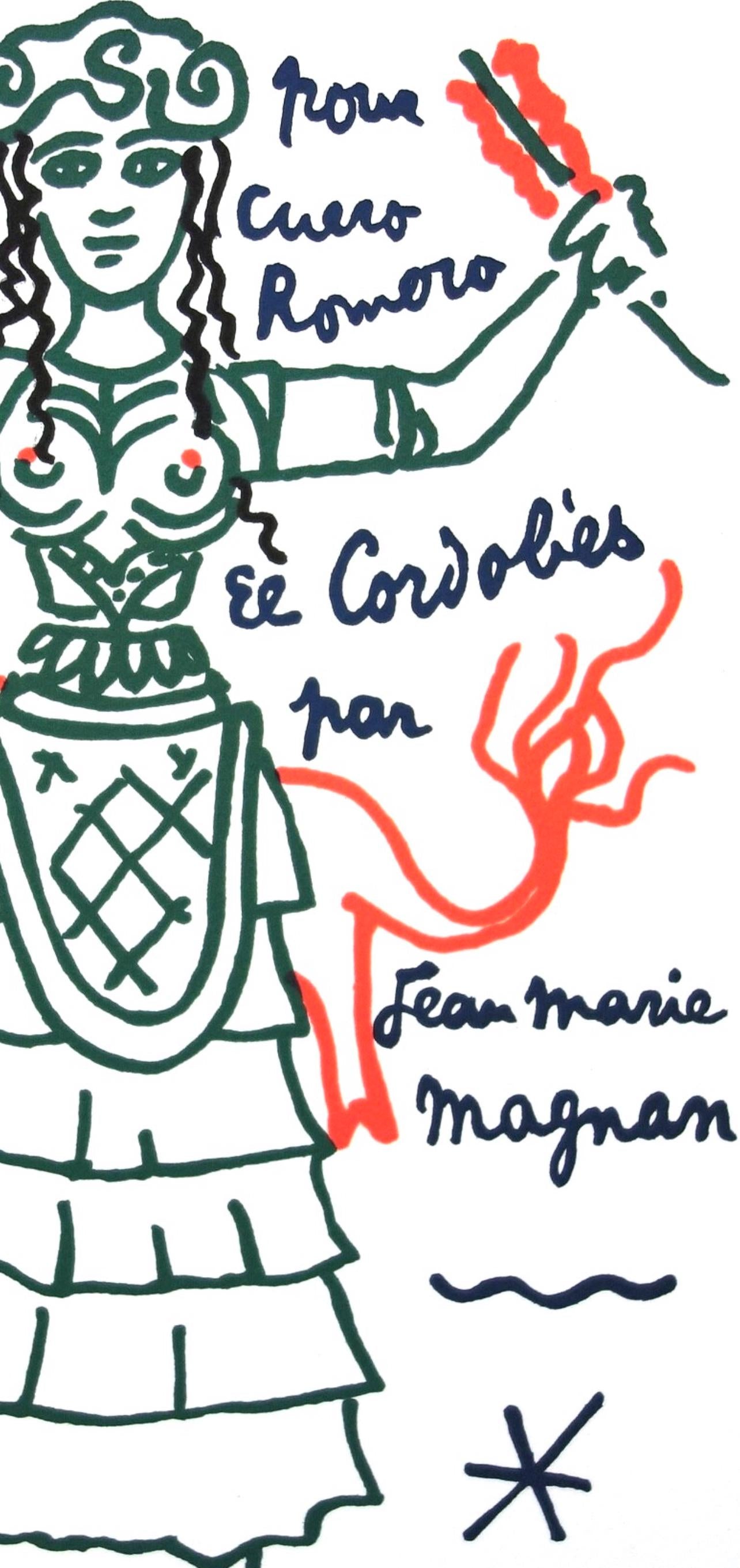 Jean Cocteau, Composition, Taureaux, Limited Edition Lithograph
