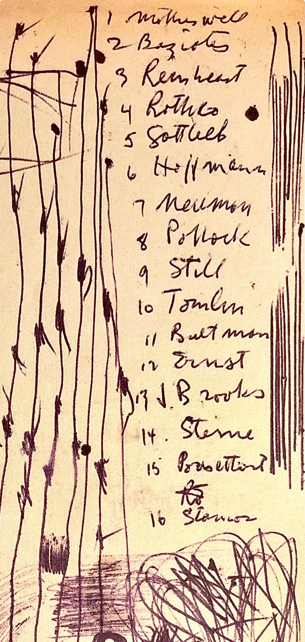 Jackson Pollock, Composition, Jackson Pollock, The Last Sketchbook, Limited Edition Lithograph