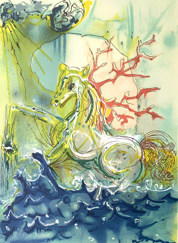 Salvador Dalí, Neptune, Les Chevaux de Dalí, Limited Edition Lithograph