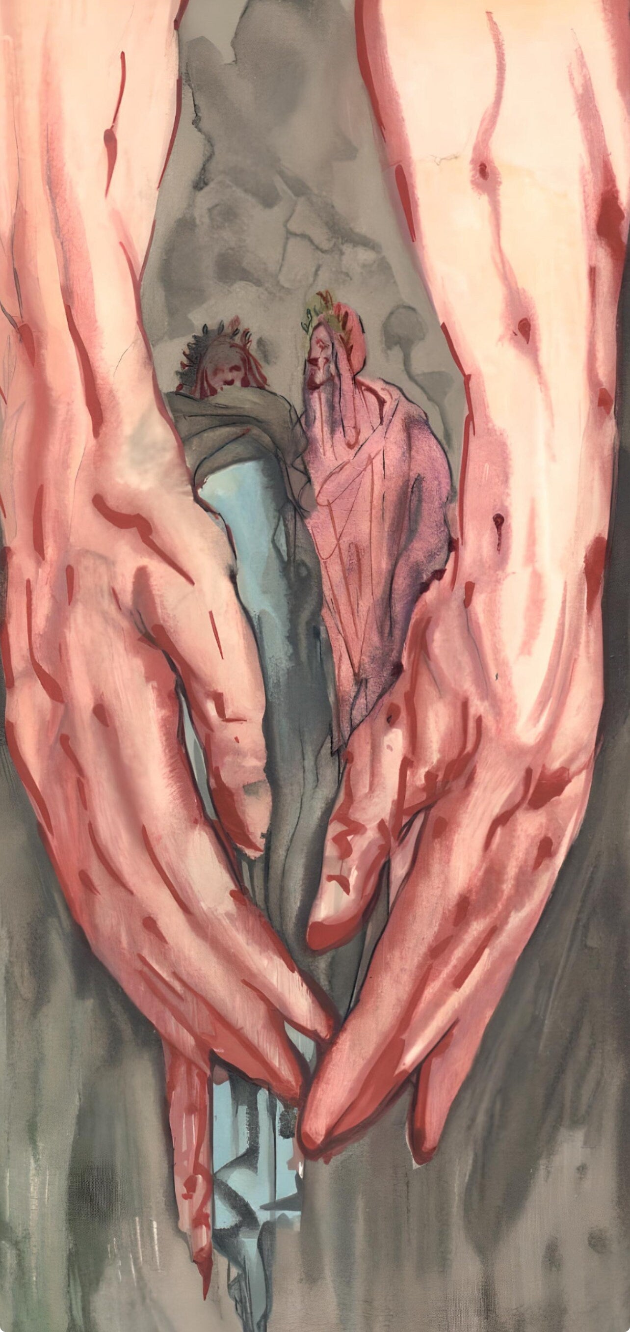 Salvador Dali, In the Hands of Antaeus (Michler/Löpsinger 1039-1138; Field 189-200), La Divine Comédie, Limited Edition Woodcut
