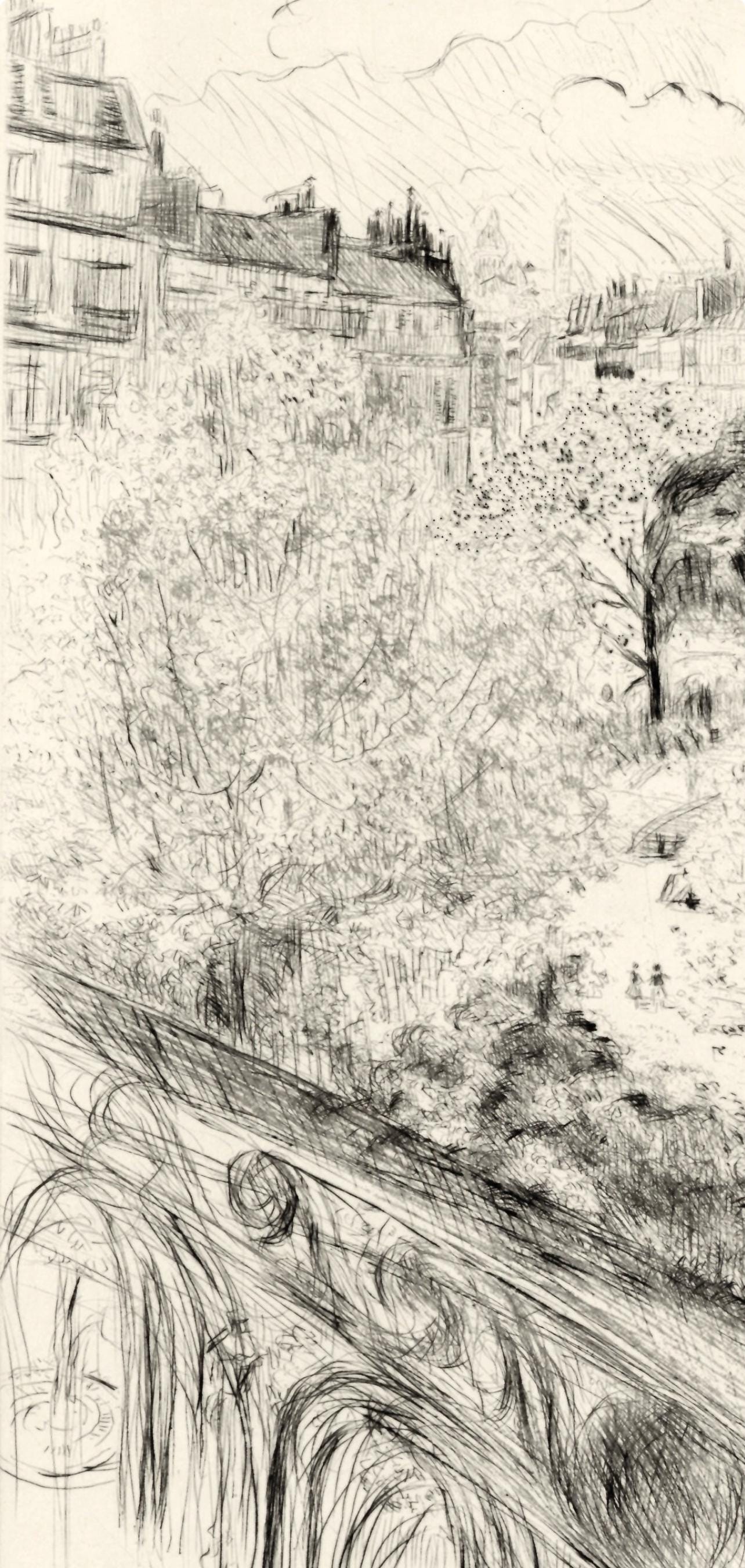 Édouard Vuillard, Le Square Vintimille, A La gloire à Paris, Limited Edition Etching