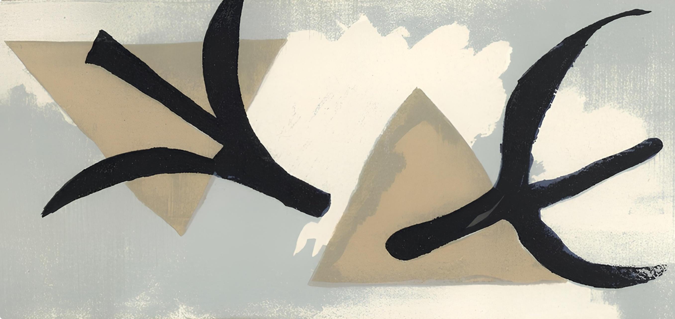 Georges Braque, Les martinets (Maeght 1036), Derrière le miroir, Limited Edition Lithograph