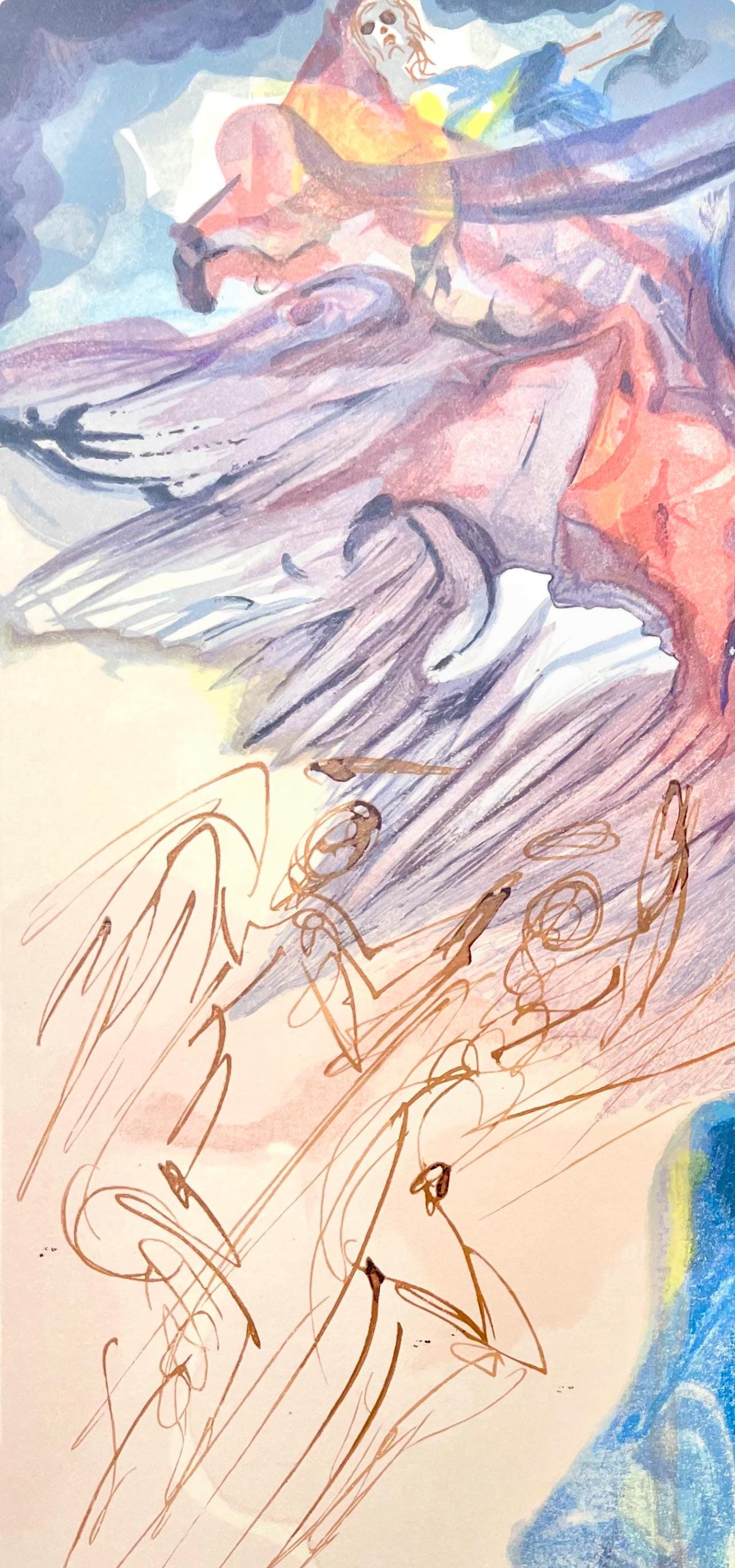 Salvador Dali, Paradies XX (Field 189-200; Michler/Löpsinger 1039-1138), Die Göttliche Komödie, Signed, Limited Edition Woodcut