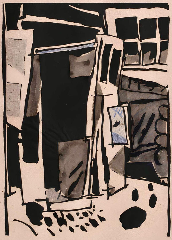 Jean Pougny, Composition, Pougny, dix linogravures originales, 1914-1920, Limited Edition Linocut