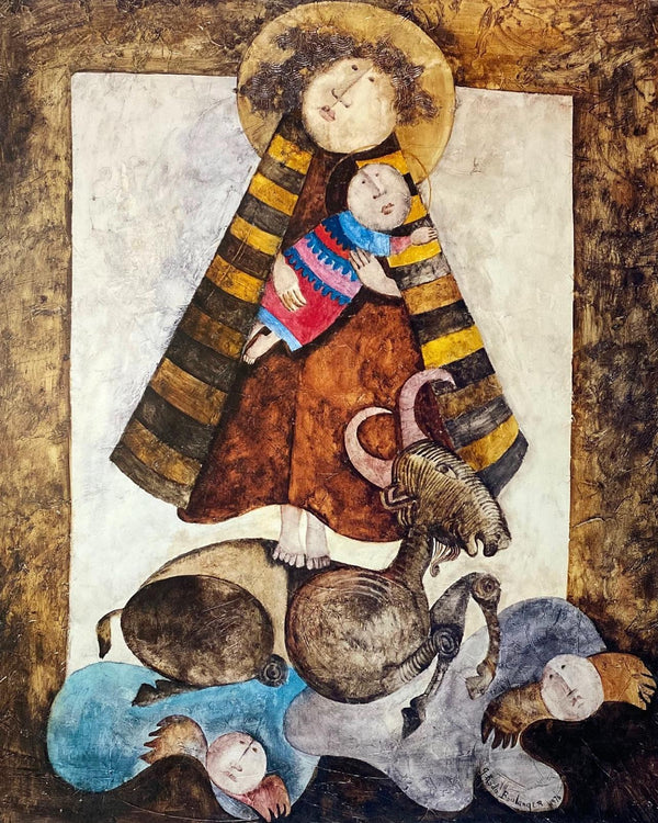 Graciela Rodo Boulanger, Adoration du Belier, Original Edition Offset Lithograph