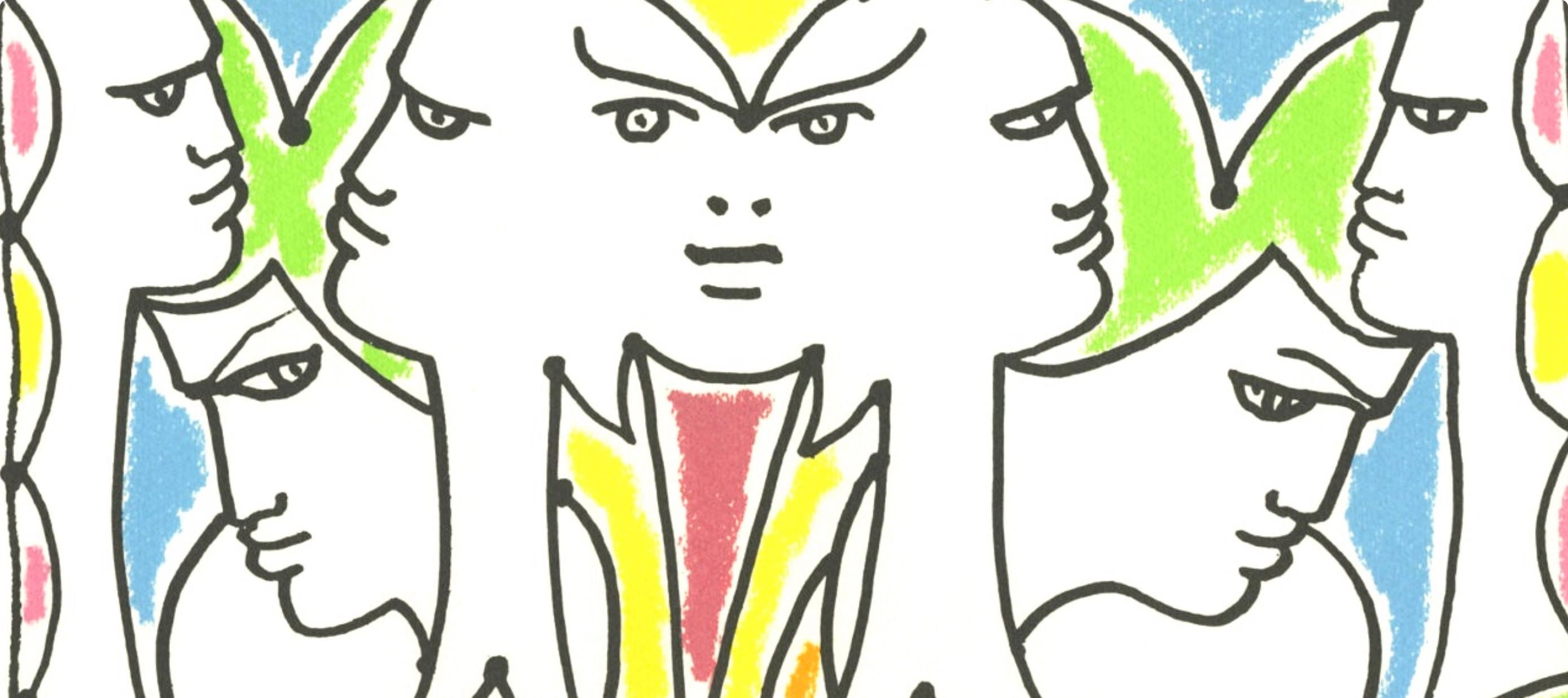 Jean Cocteau, Composition, Nous croyons en l'Europe, Limited Edition Silkscreen