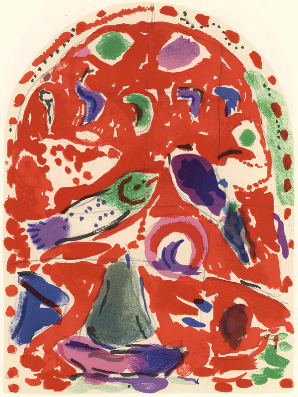 Marc Chagall, Tribe of Zebulun, Jerusalem Windows, Limited Edition Lithograph