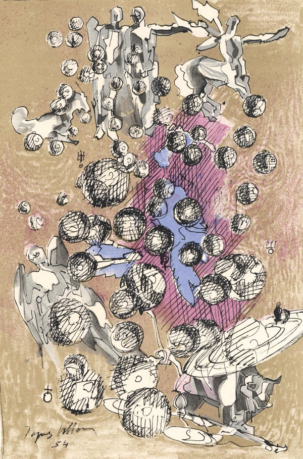 Jacques Villon, Composition, XXe siècle, Limited Edition Lithograph