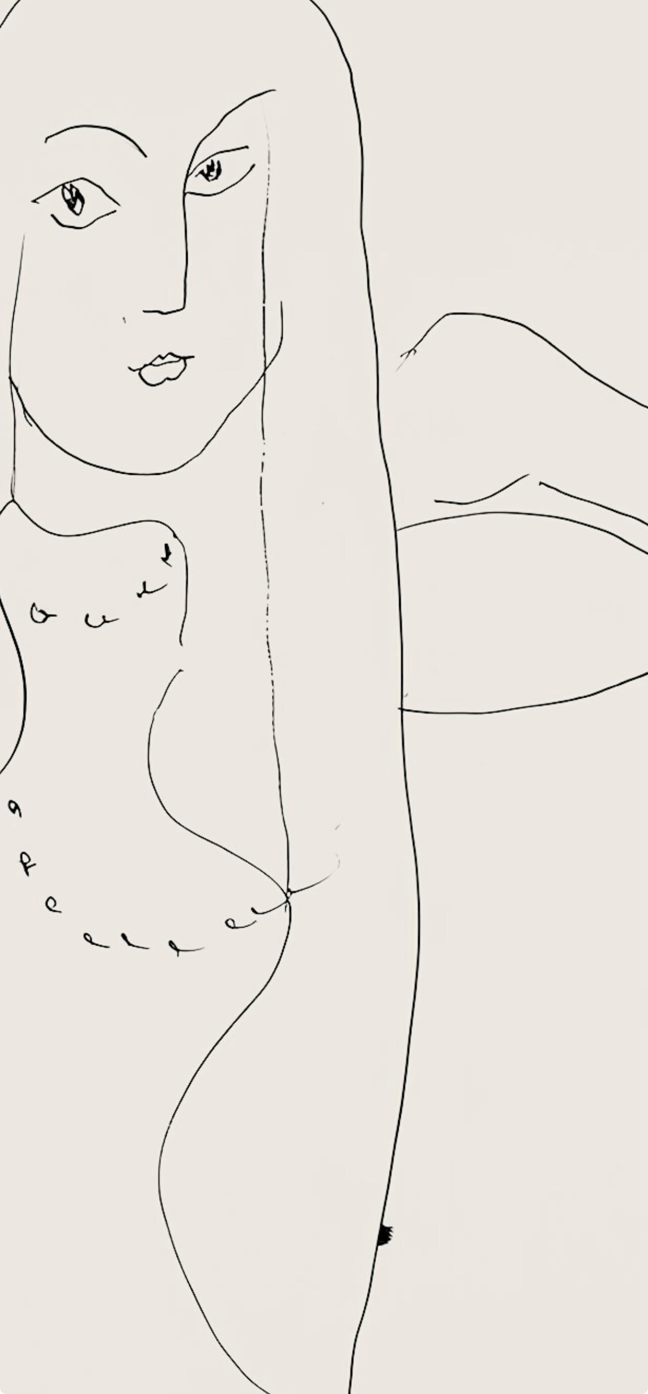 Henri Matisse, Série N, var. 4 (Duthuit 9), Henri Matisse, Dessins, Thèmes et variations, Limited Edition Lithograph